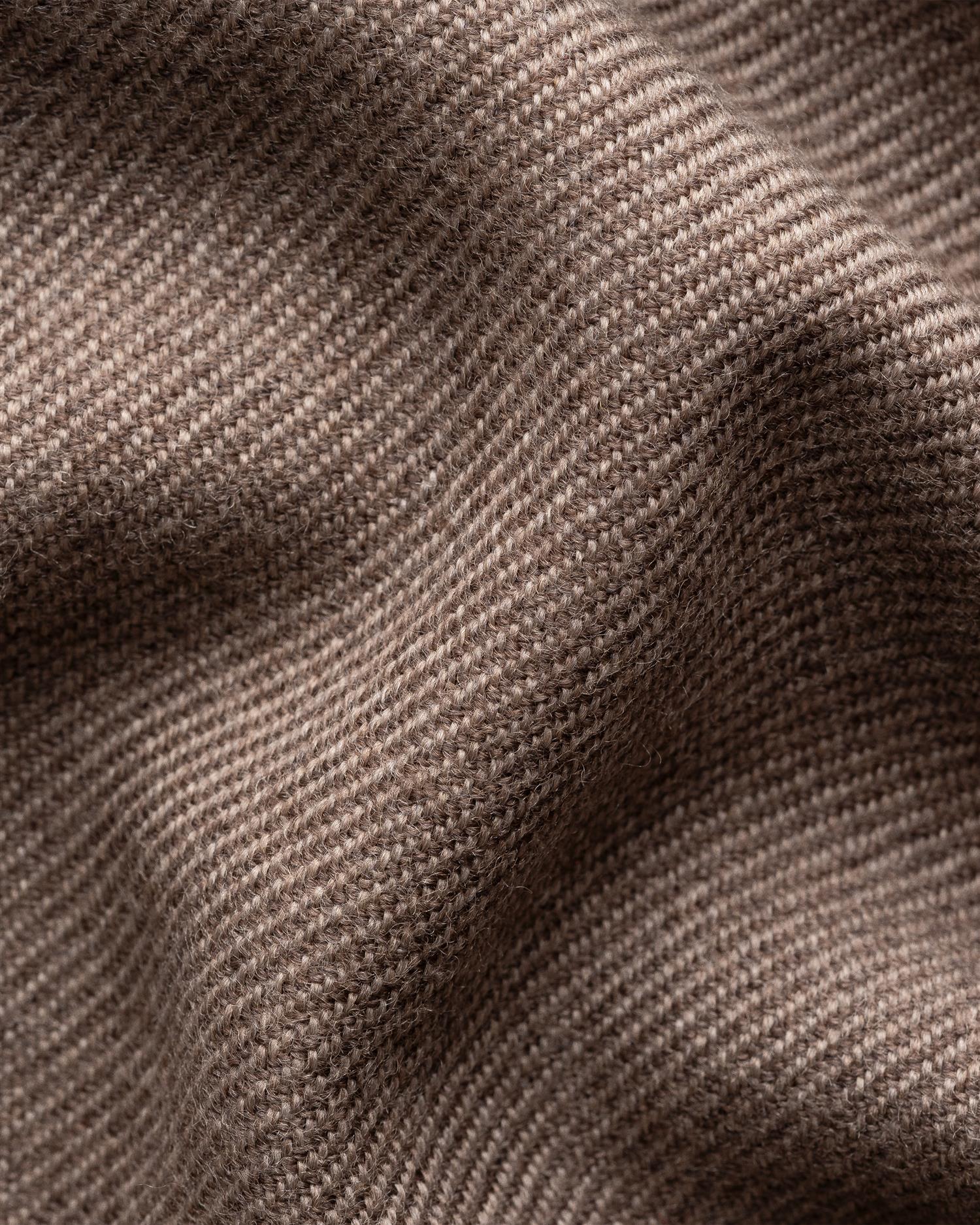 Brown Twill Merino Wool Scarf