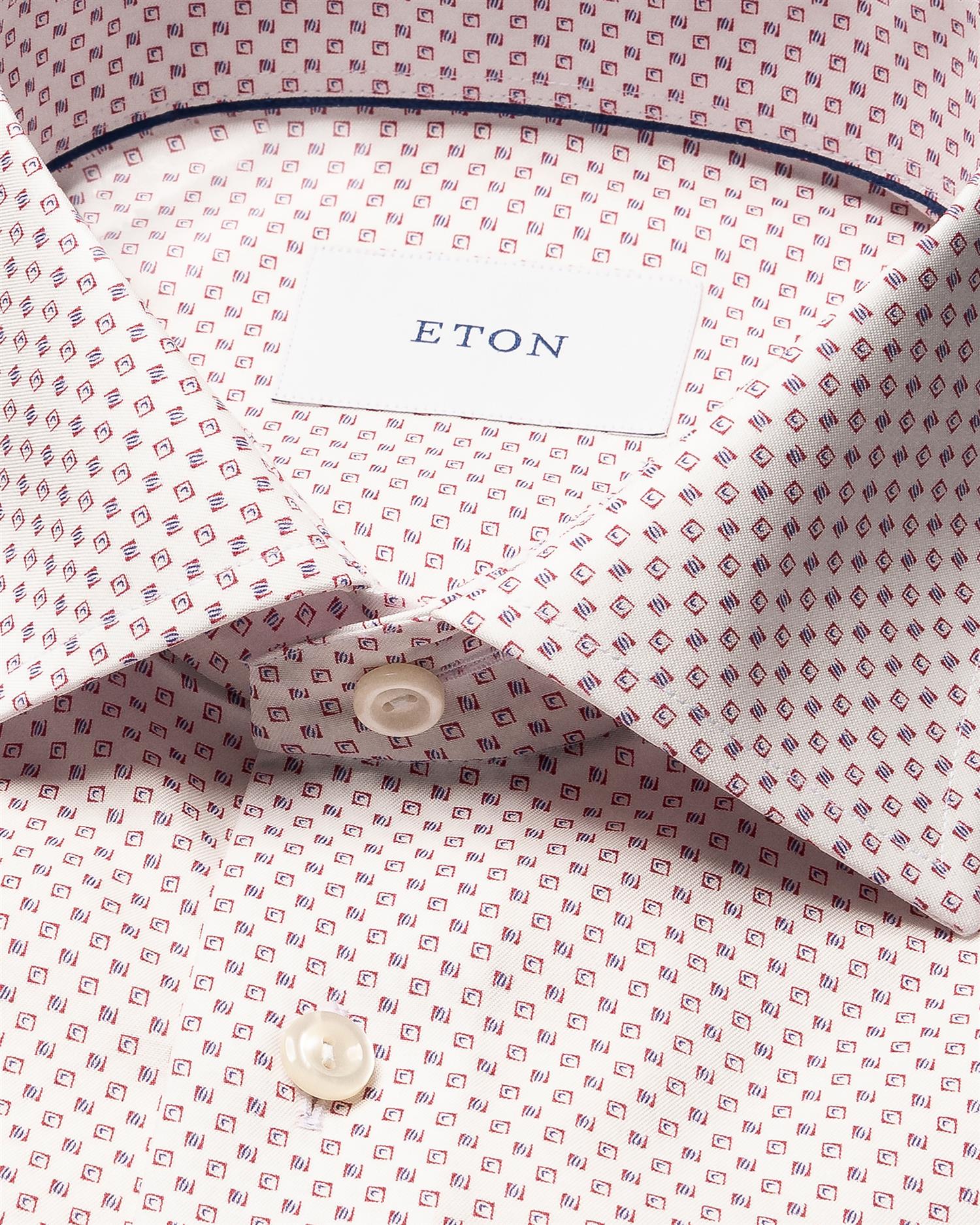 Slim Geometric Print Signature Twill Shirt