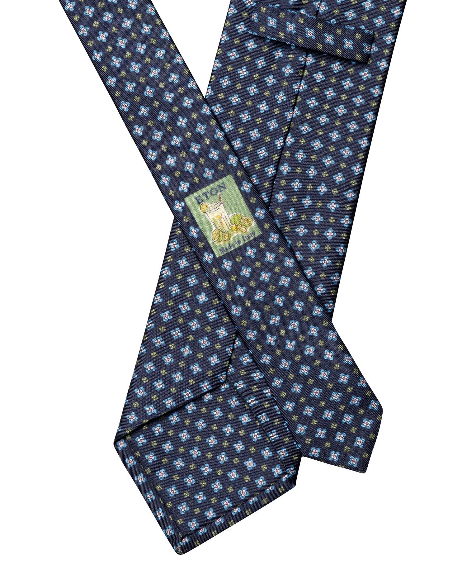 Floral Print Silk Tie