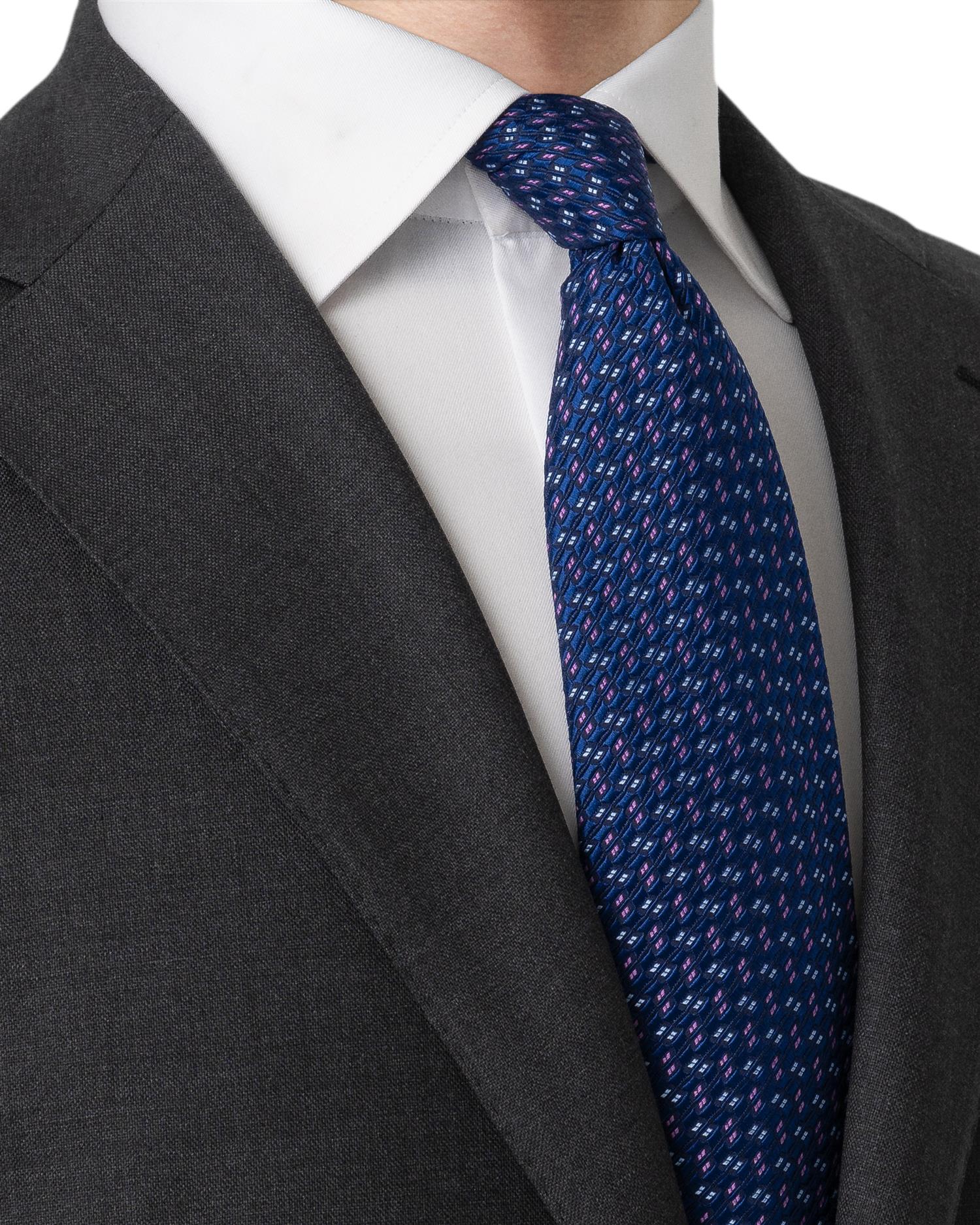 Geometric Woven Silk Tie