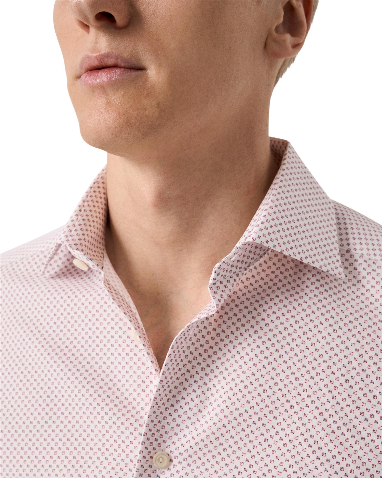 Slim Geometric Print Signature Twill Shirt