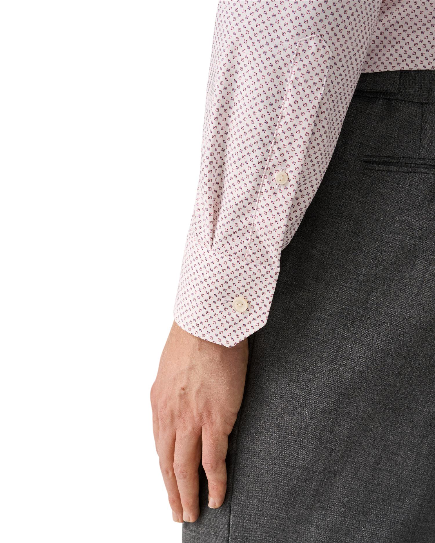 Slim Geometric Print Signature Twill Shirt