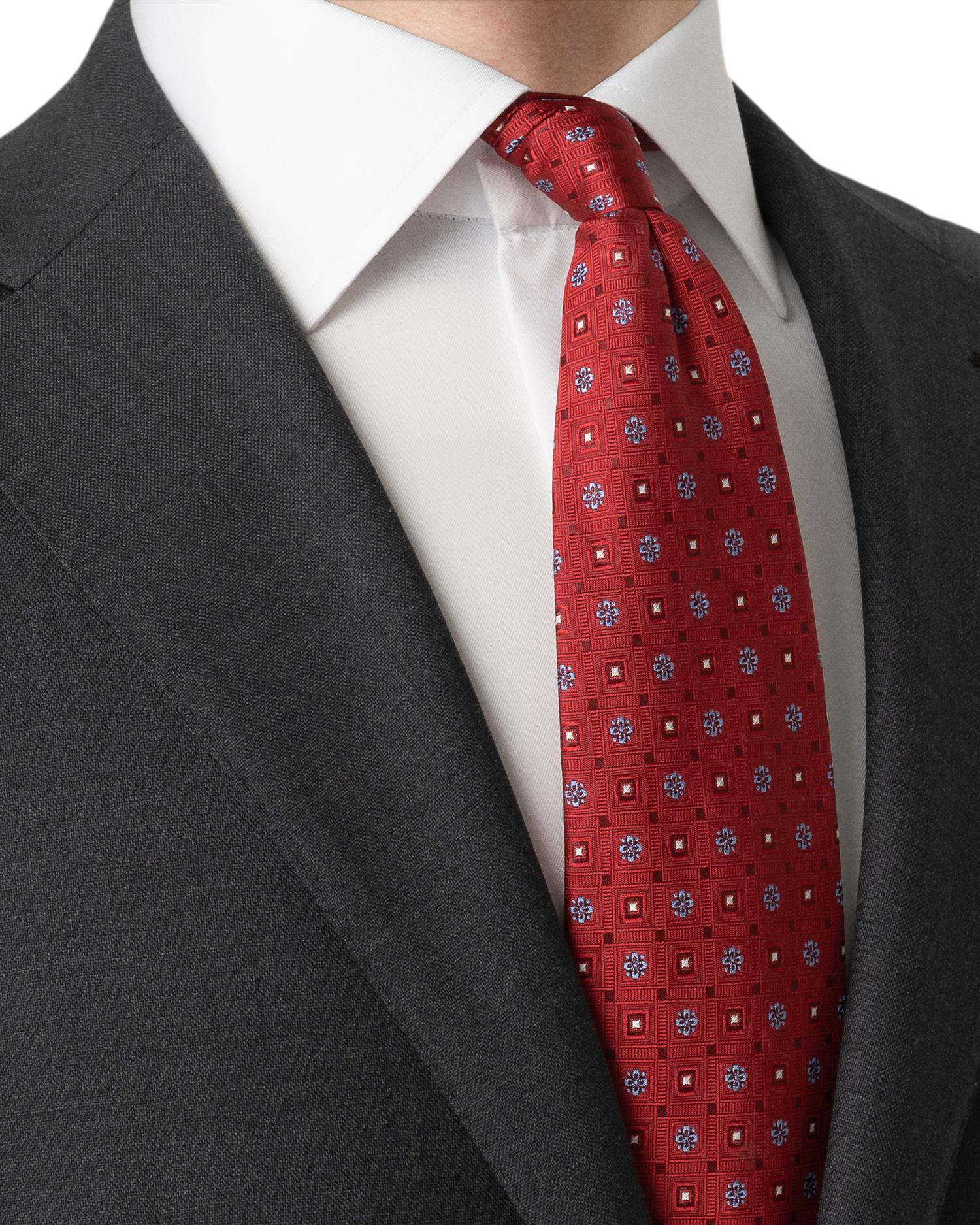 Geometric Woven Silk Tie