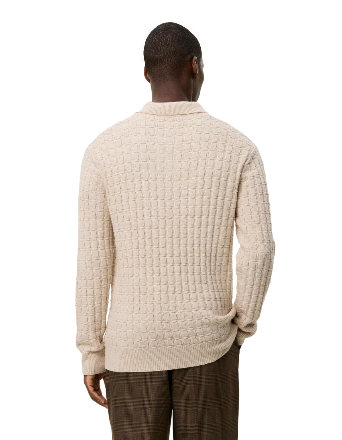 Gustav Squared Structure Polo Knit