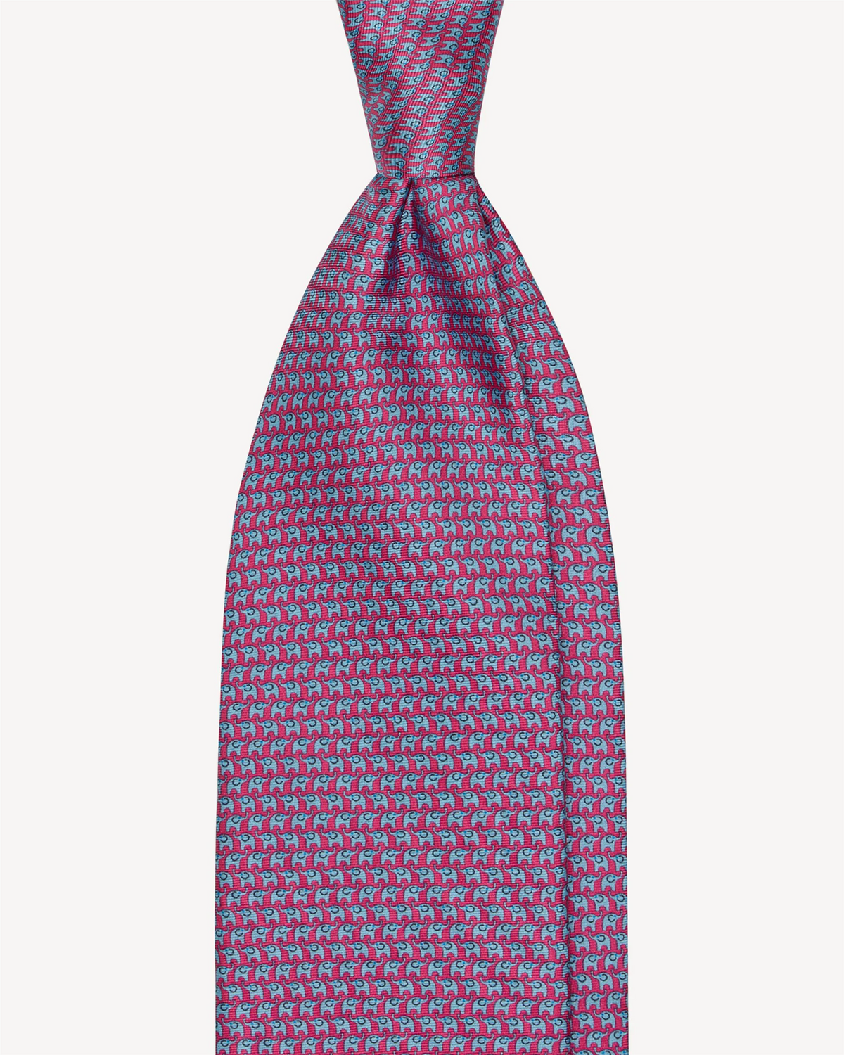 Animal Printed Selftipped Silk Tie