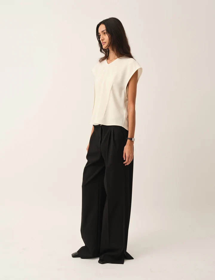 Crepe Back Blouse