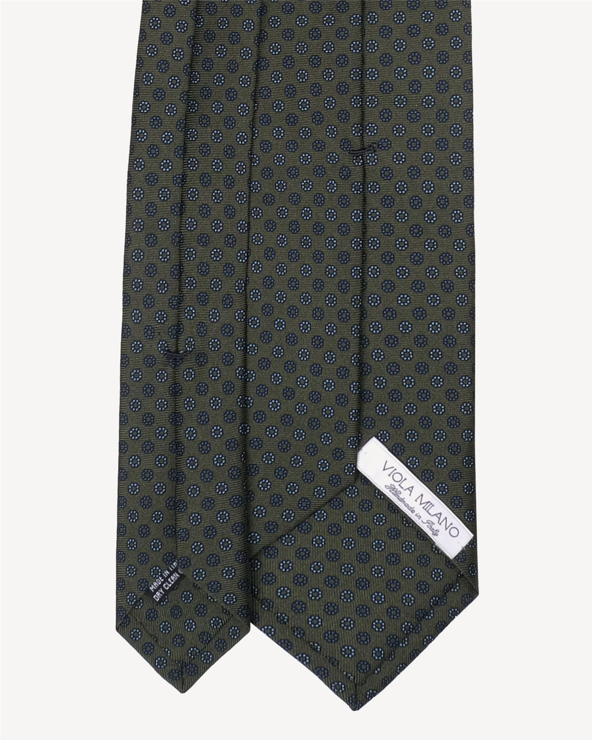 Micro Floral Selftipped Italian Silk Tie
