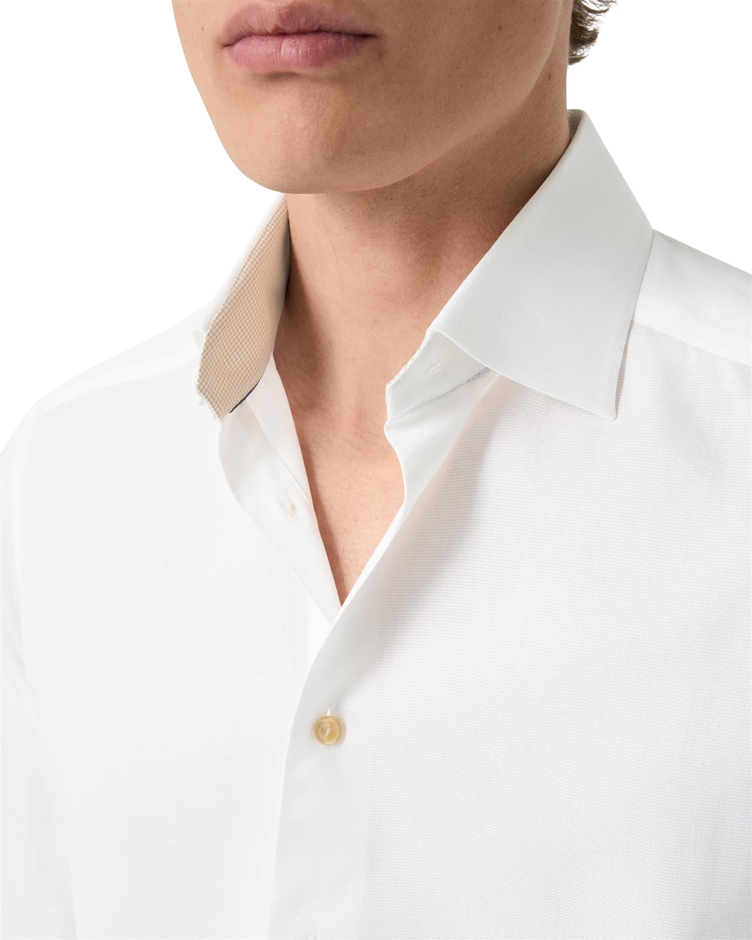 Slim Semi Solid Effect Shirt
