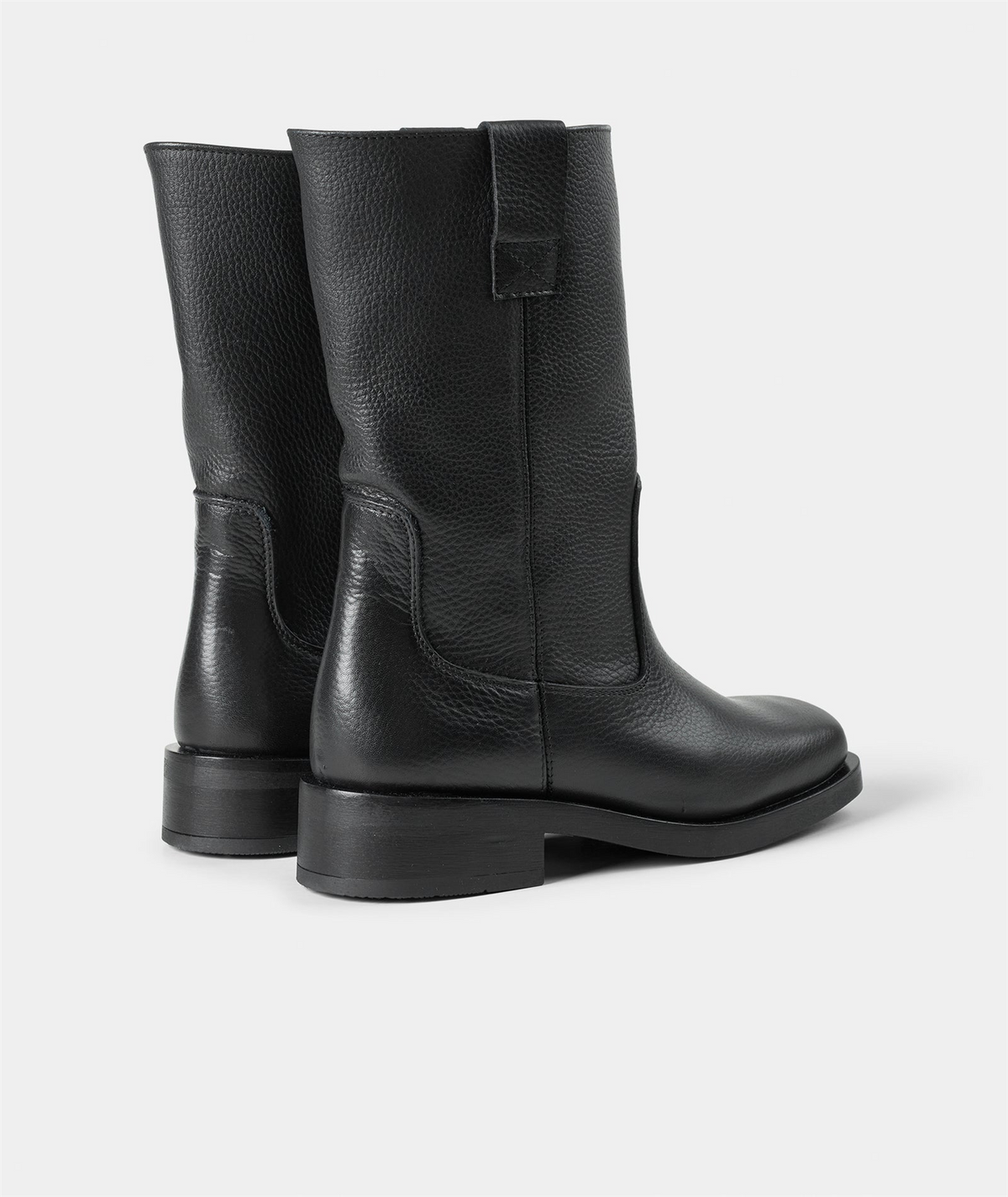 Tali Boot - Black Tumbled Leather