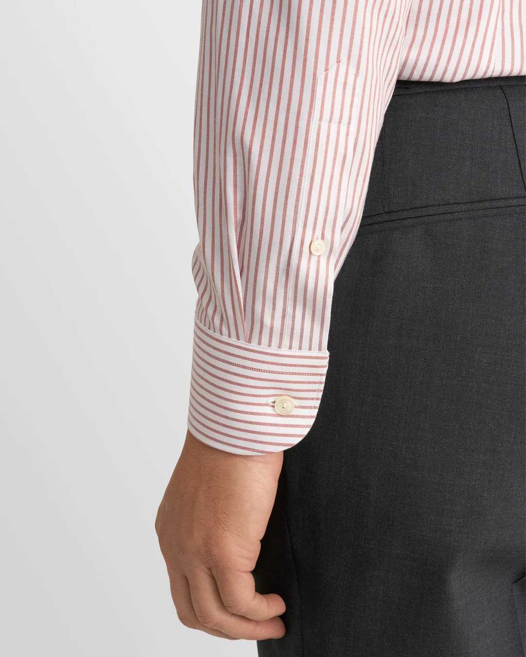 Orange Striped Signature Oxford Shirt