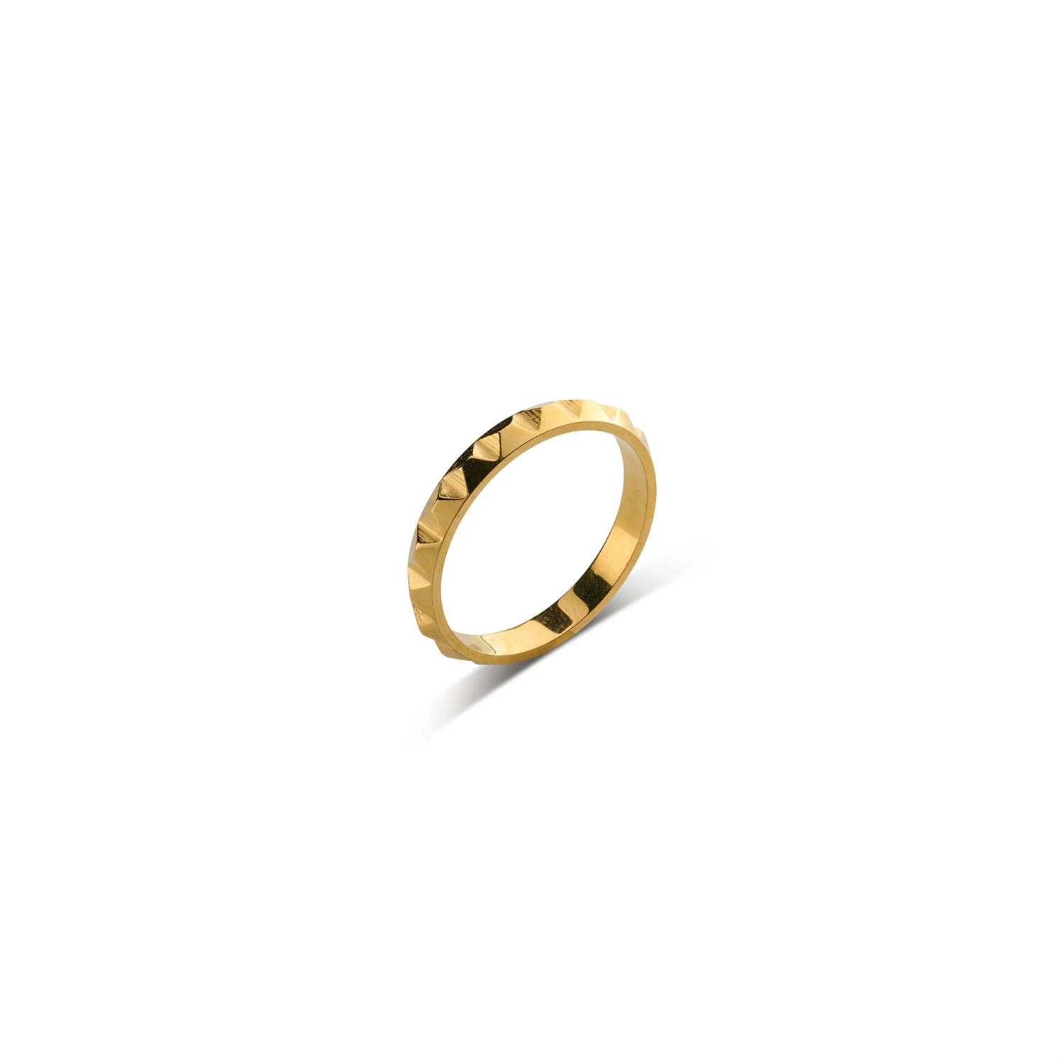 Vide - Dainty Ring Spike Stainless Steel - Gold