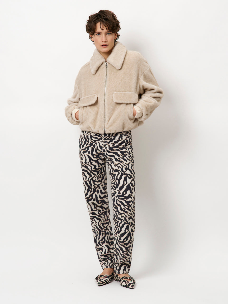 Dante6 Entity faux fur bomber jacket