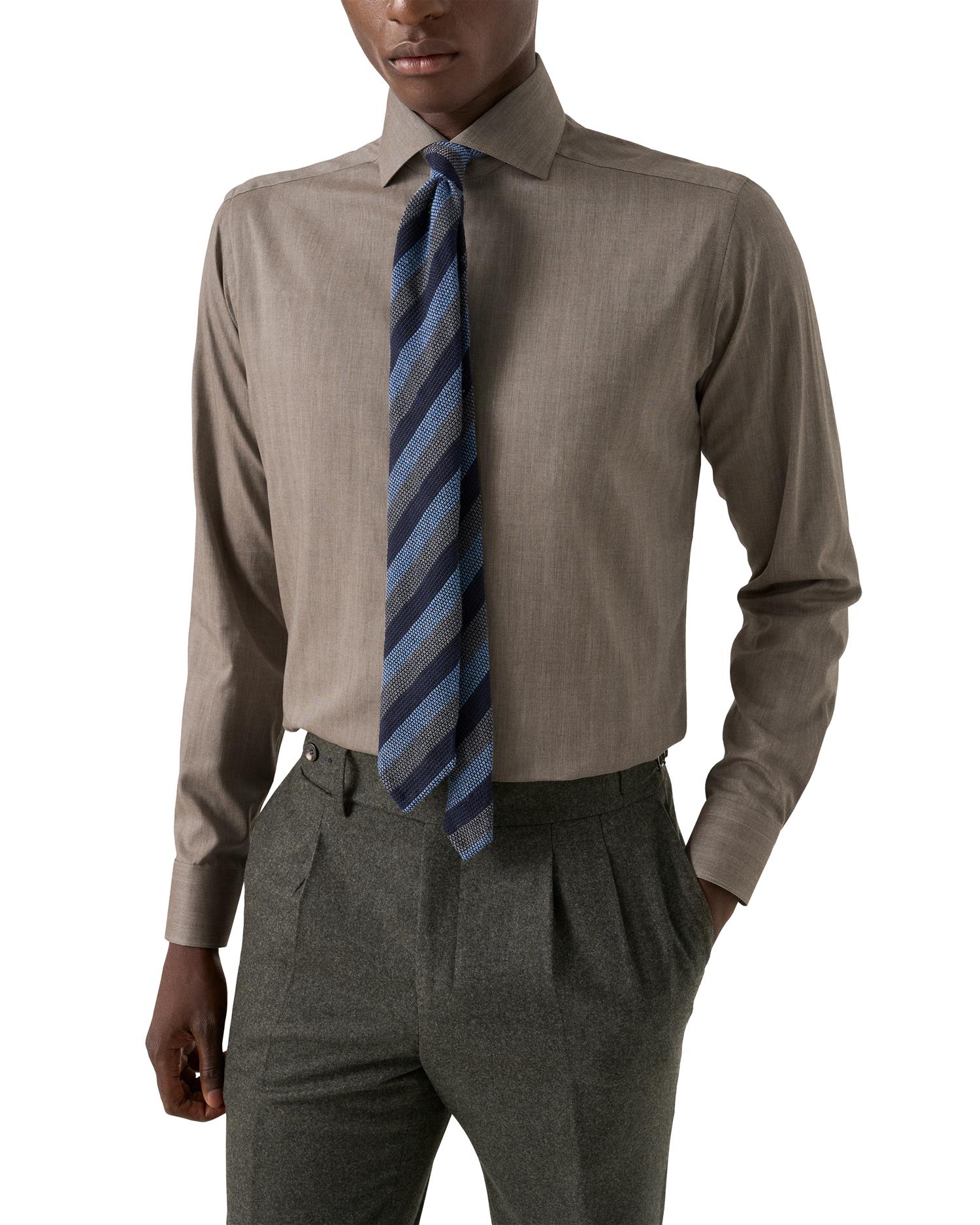 Slim Fit Solid Signature Flannel Shirt