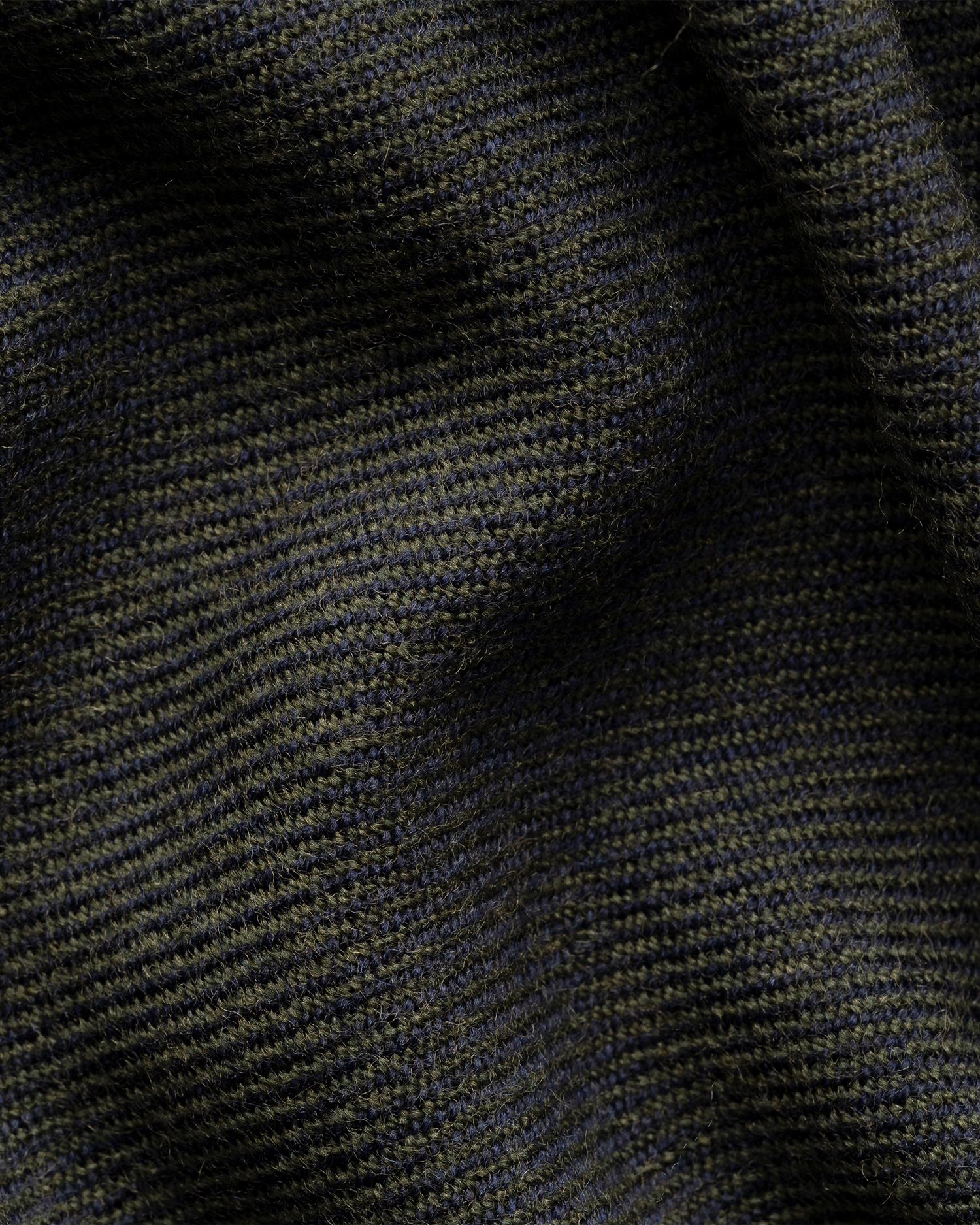 Dark green Twill Merino Wool Scarf