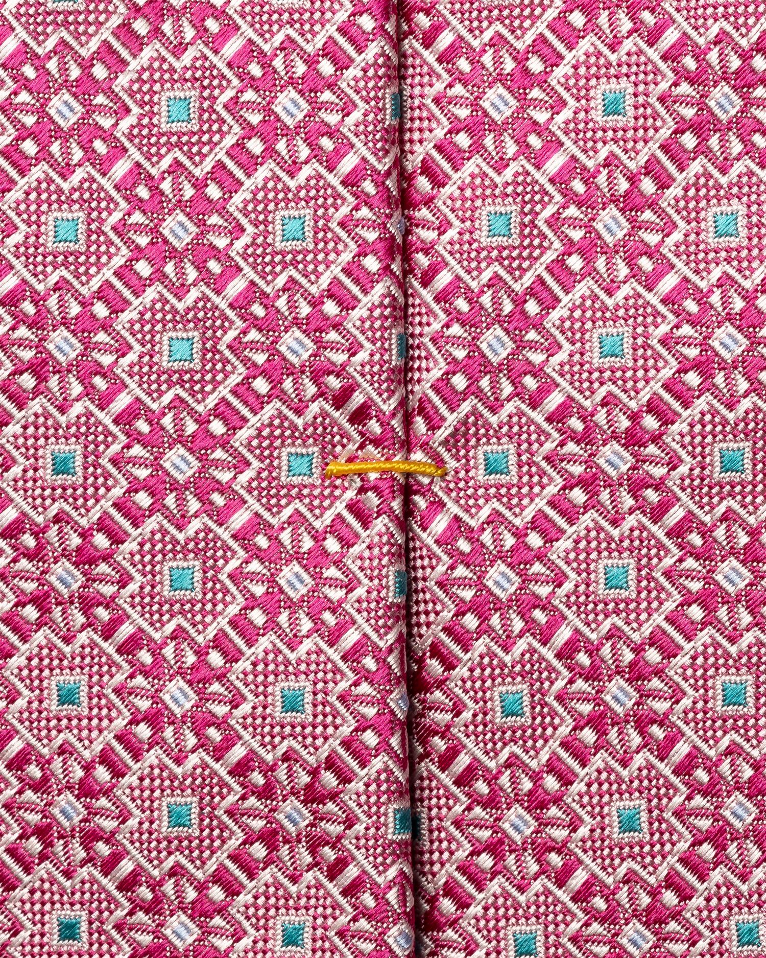 Medallion Woven Silk Tie