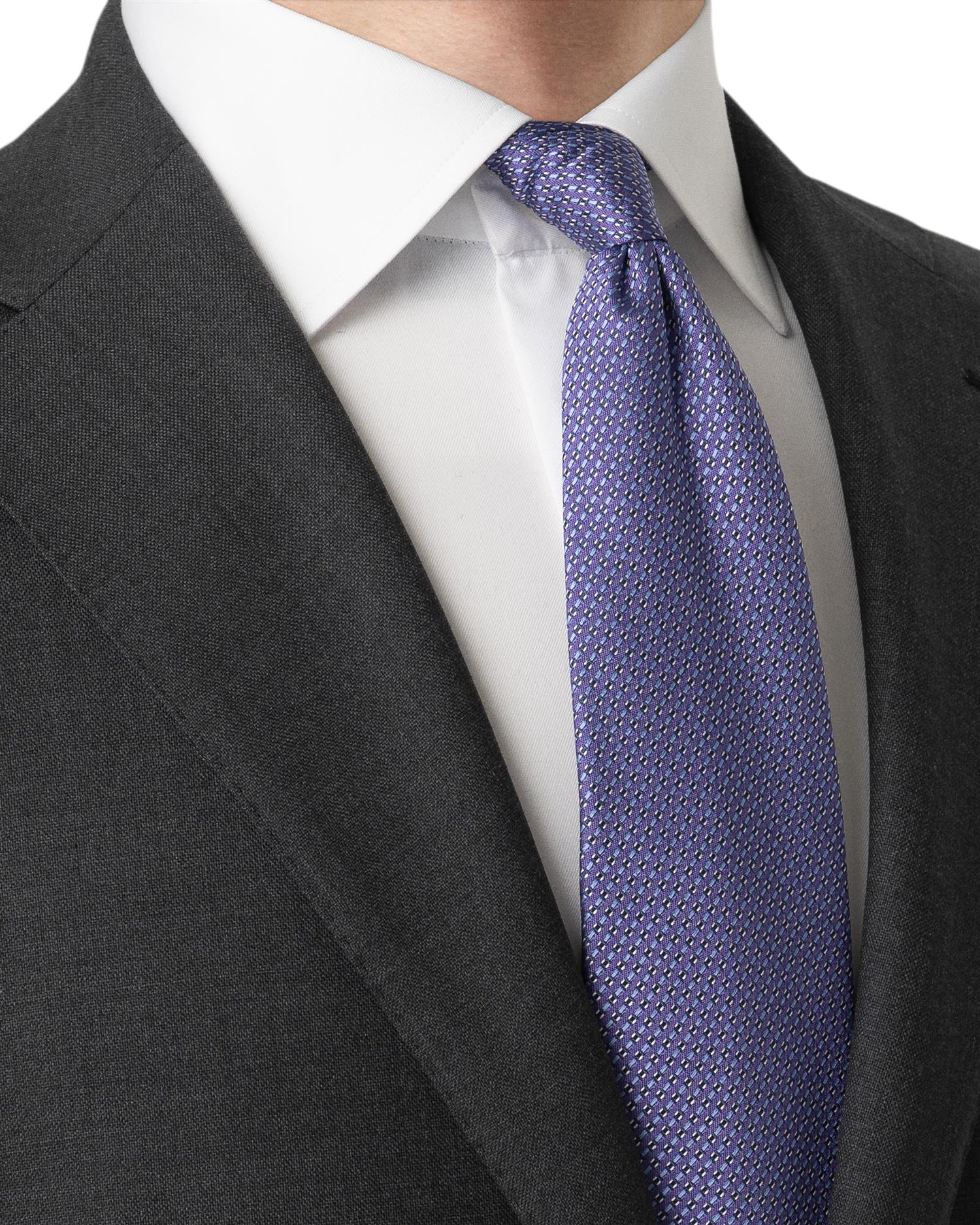 Semi Solid Woven Silk Tie
