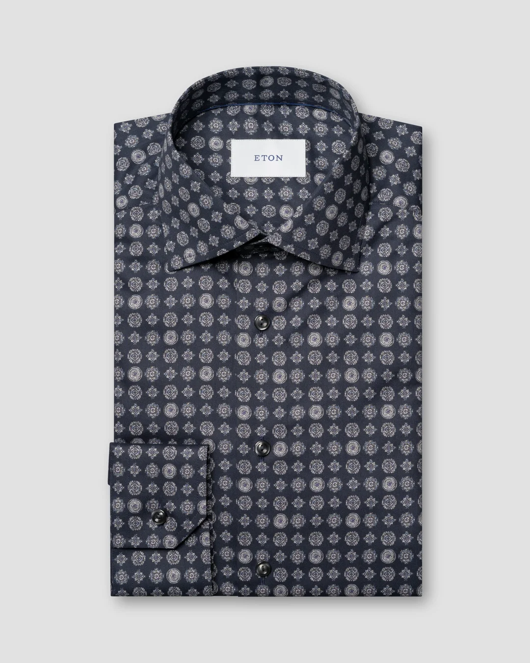 Navy blue Geometric Signature Twill Shirt