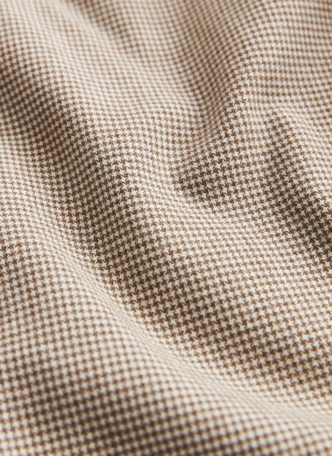 Soft Twill Dogtooth Shirt-Slim Fit