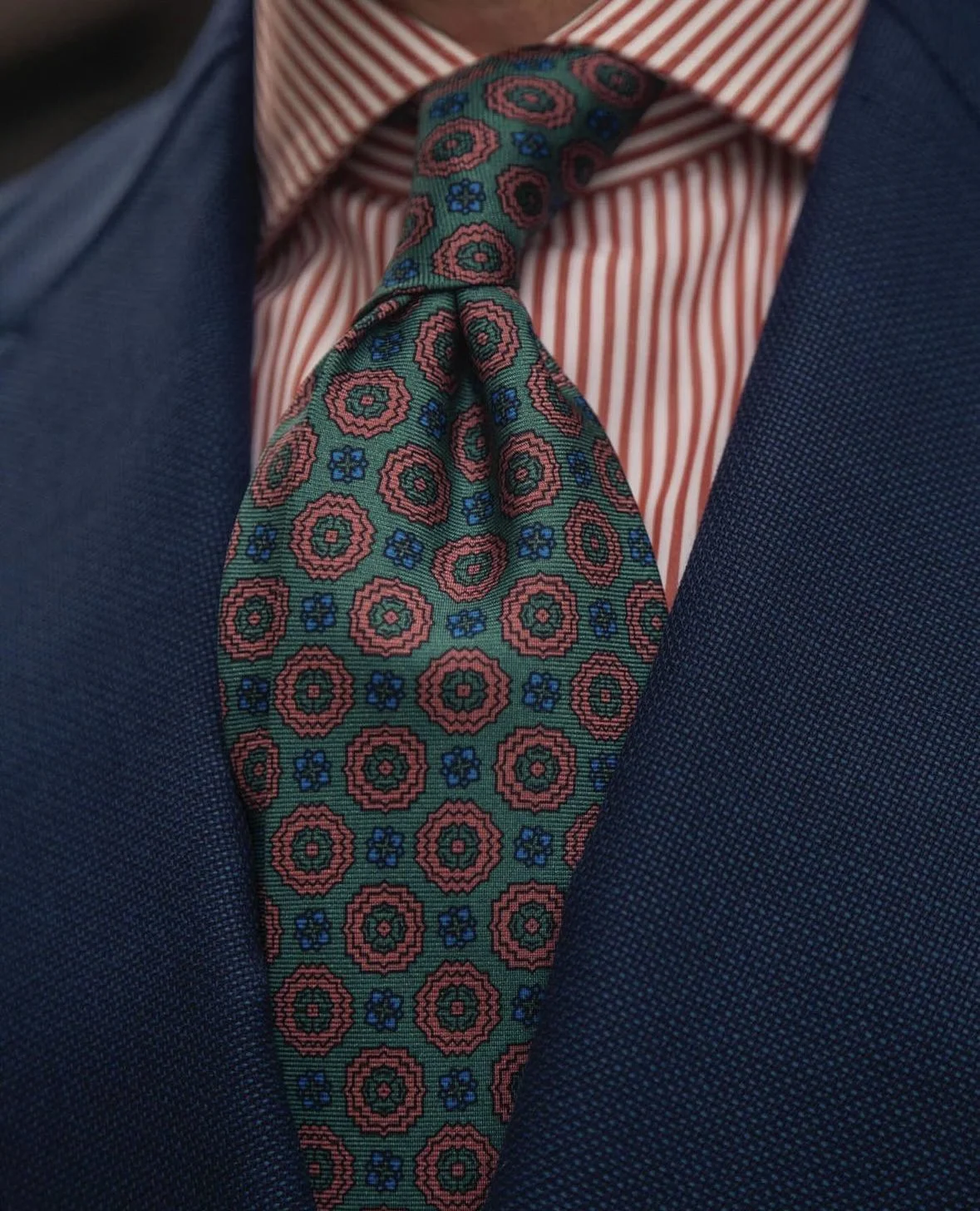 Artisan Floral Selftipped Italian Silk Tie