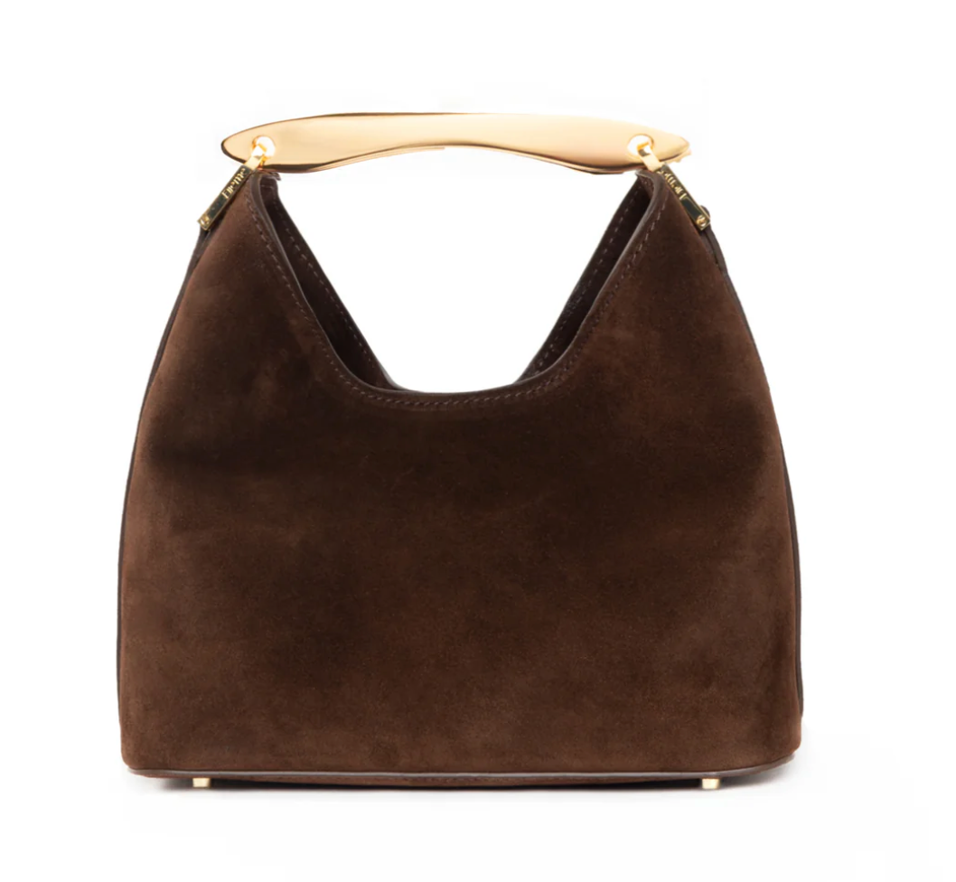 Small boomerang suede brownie
