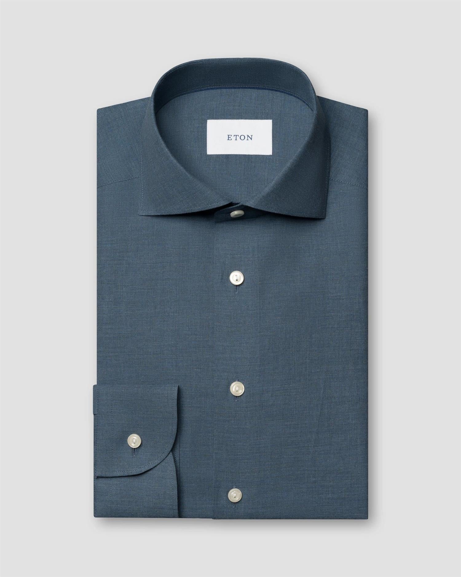 Slim Fit Solid Signature Flannel Shirt