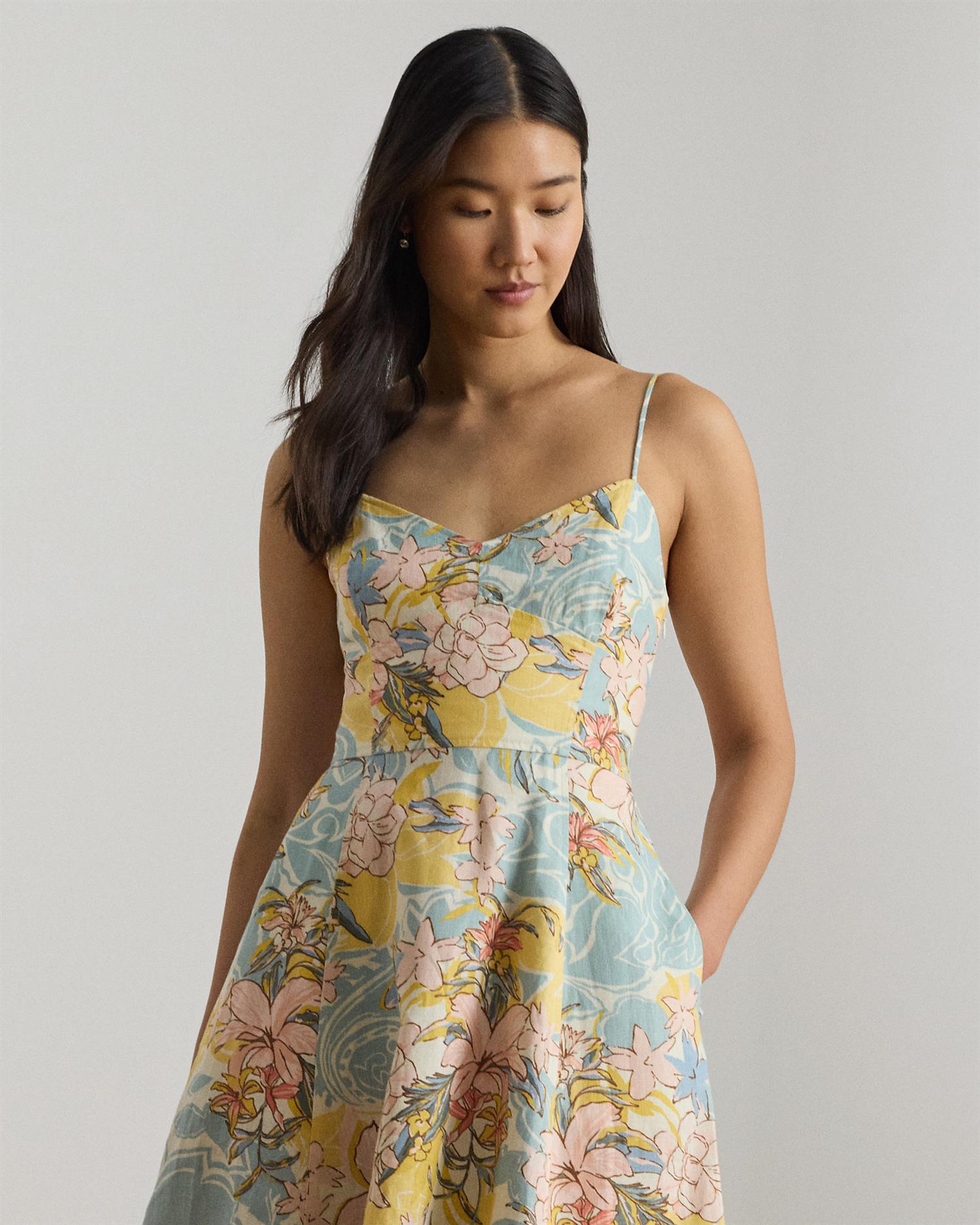 Woven Fit & Flare Dress