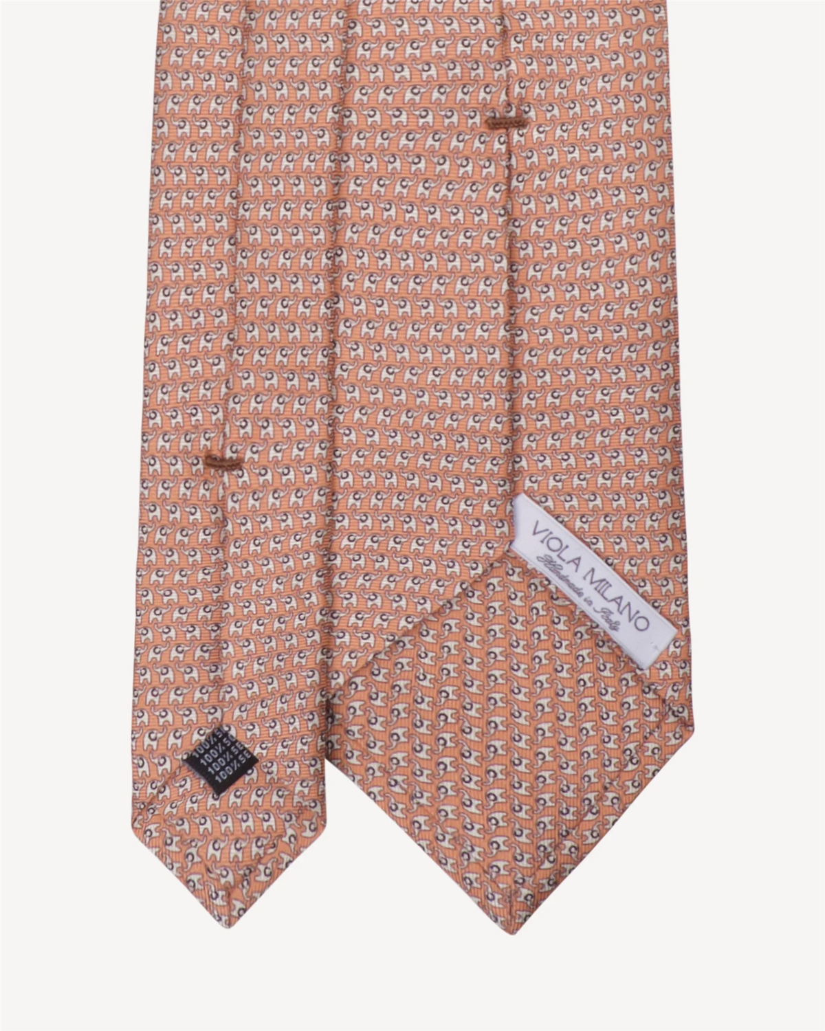 Animal Printed Selftipped Silk Tie