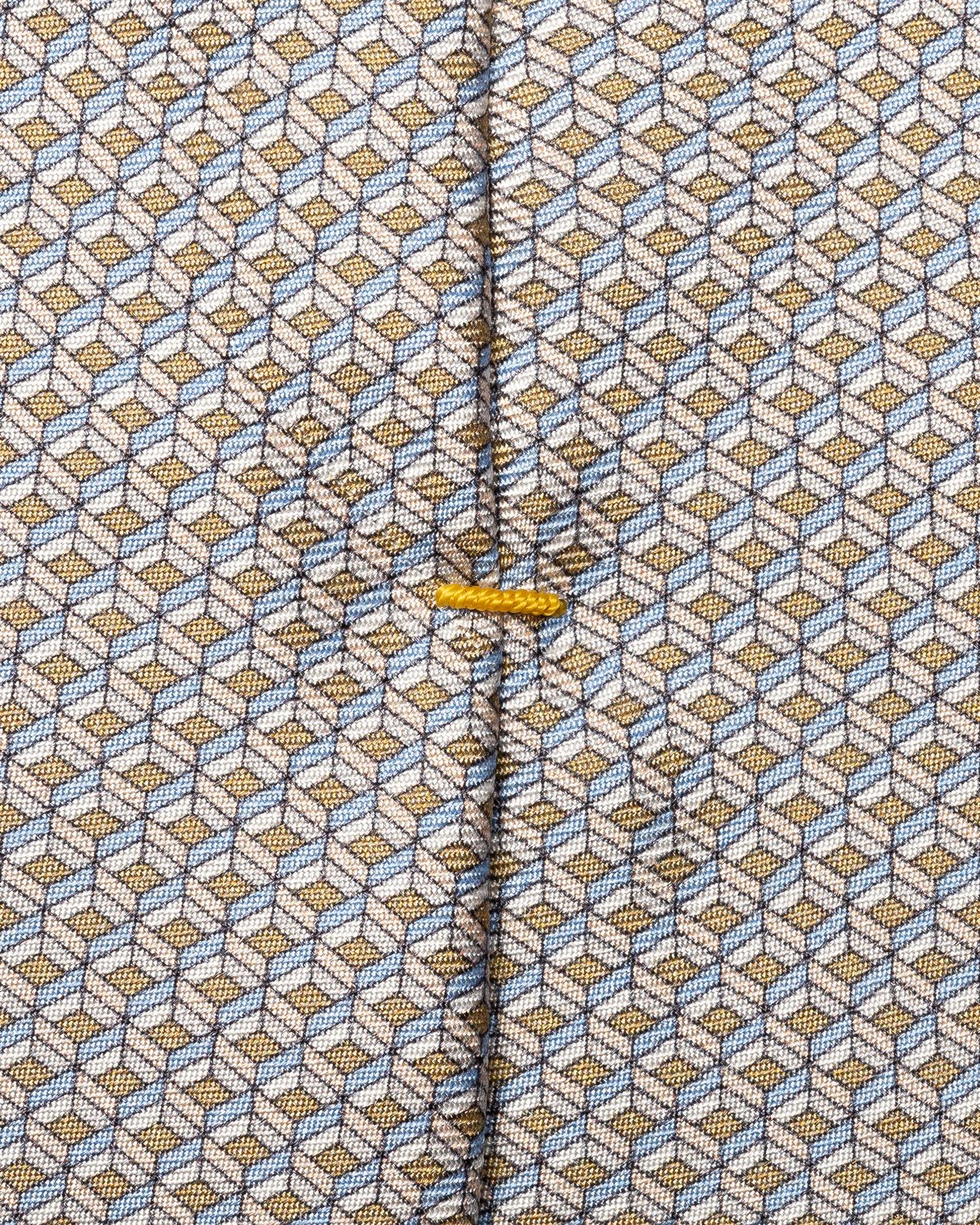 Geometrical Print Silk Tie