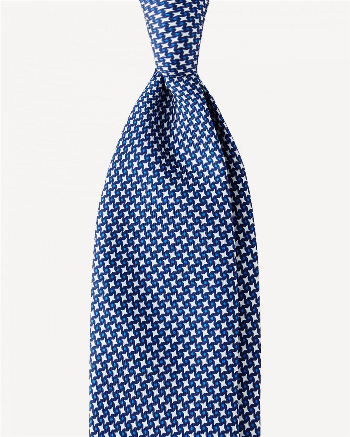 Star Pattern Selftipped Silk Tie