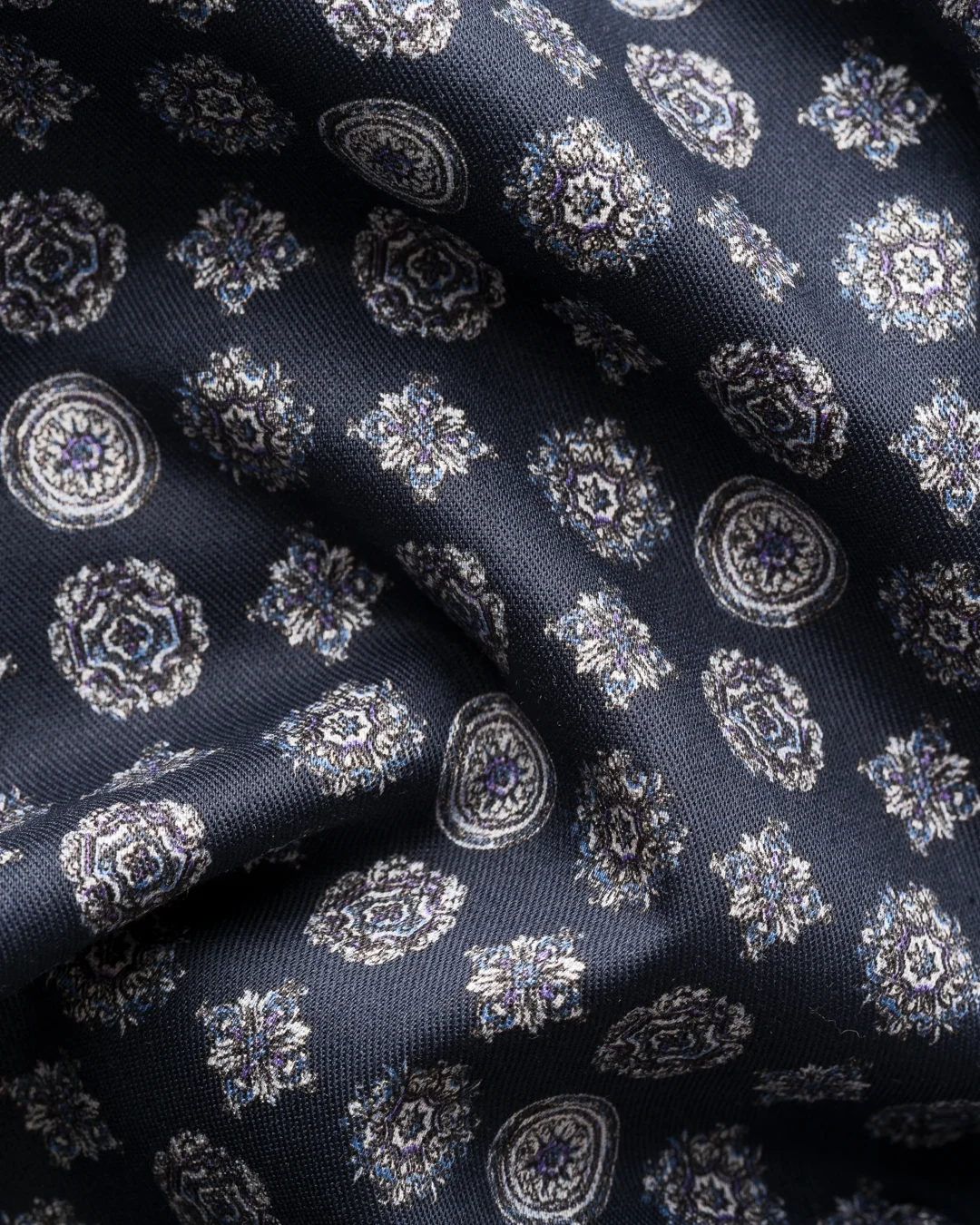 Navy blue Geometric Signature Twill Shirt