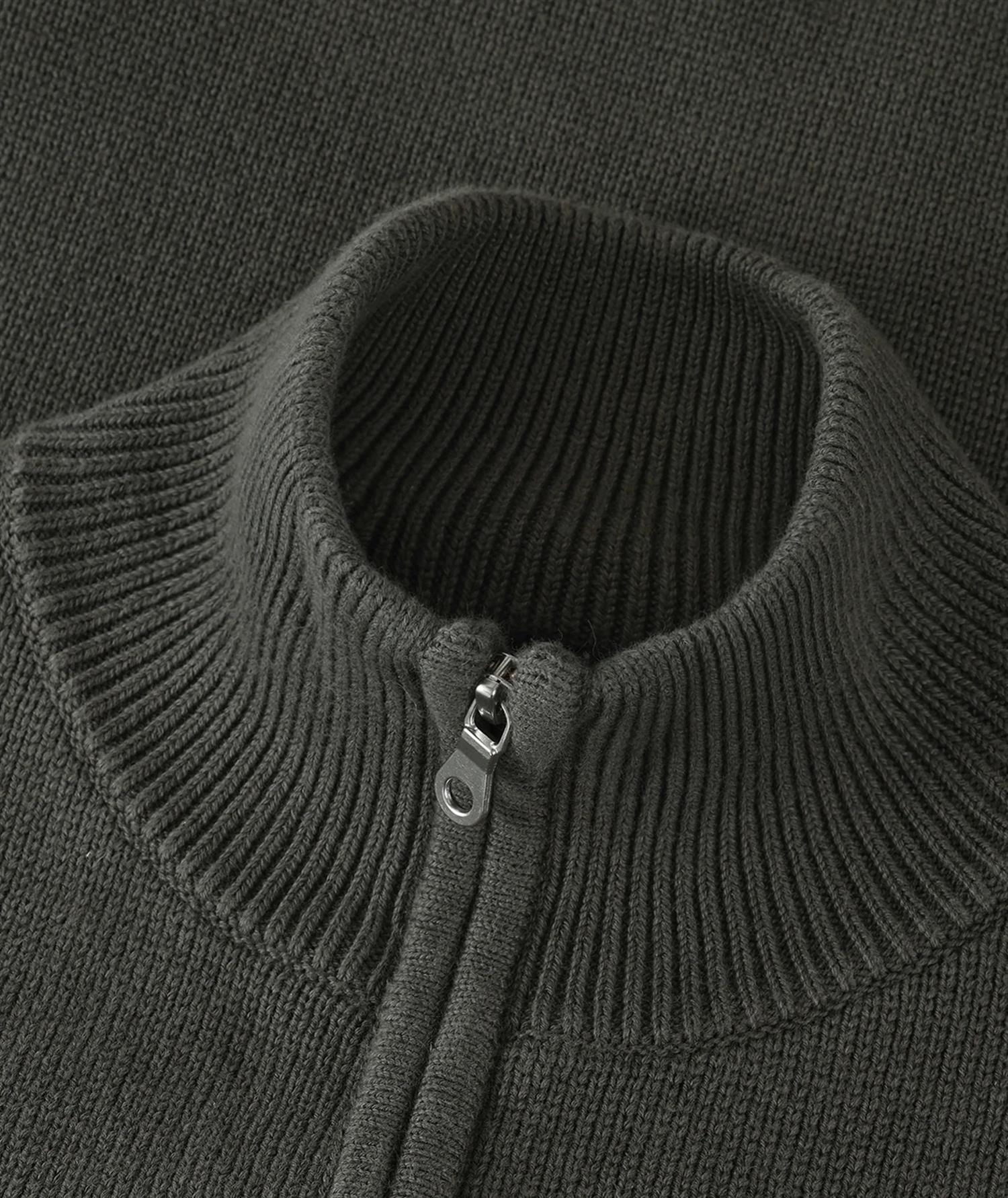 Zipper Knit Cardigan - Bosco