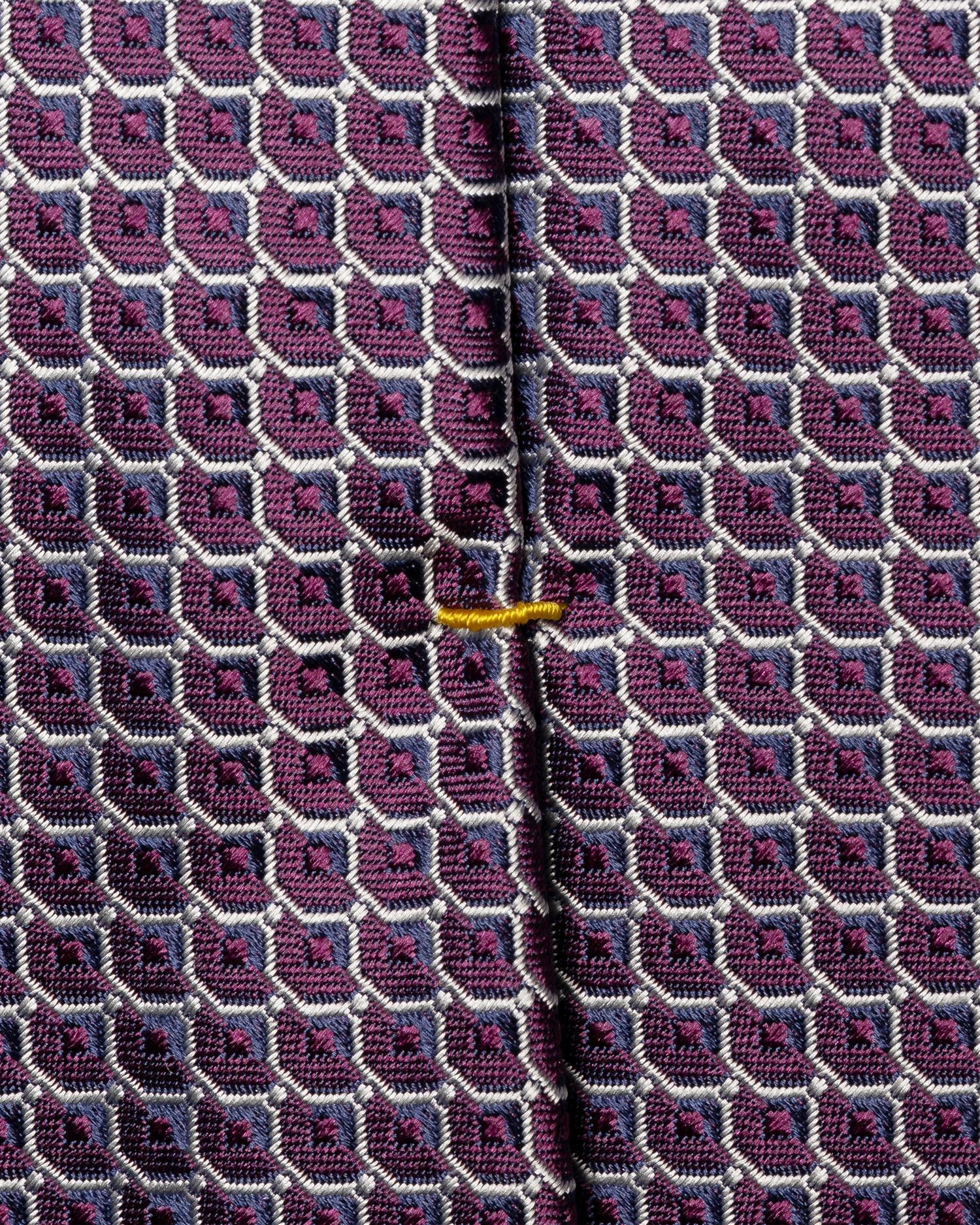 Geometric Woven Silk Tie