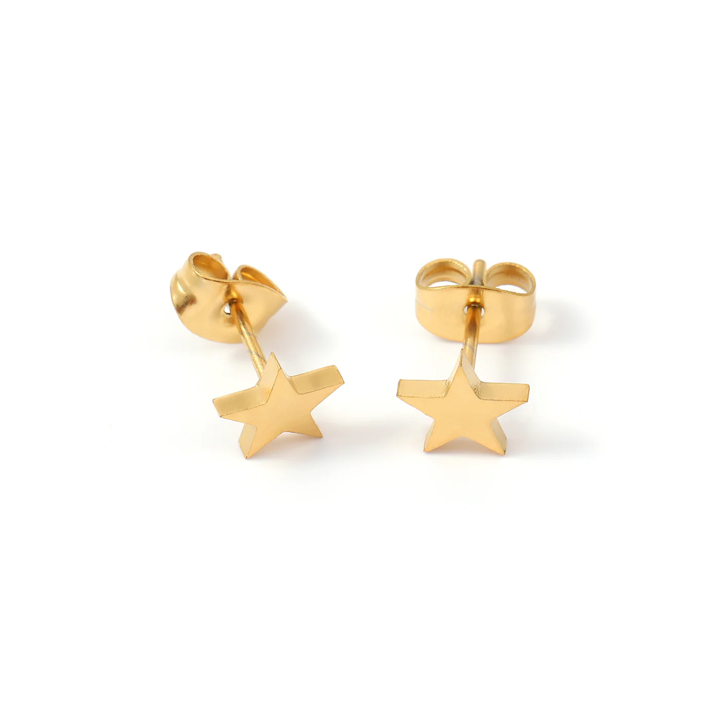 Grace - Star Mini Stud Earrings Stainless Steel - Gold