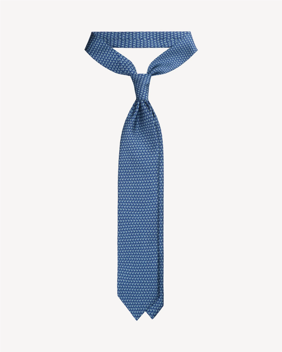 Animal Printed Selftipped Silk Tie