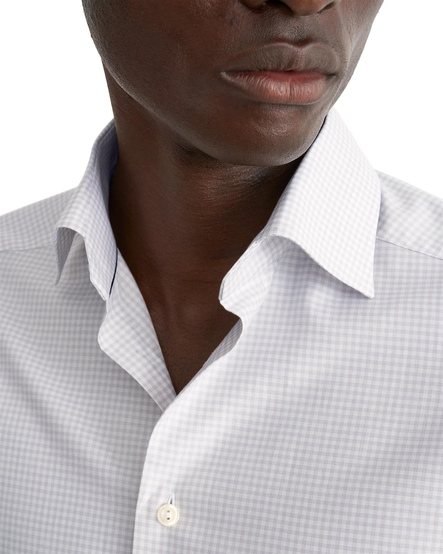 Beige Check Twill Shirt