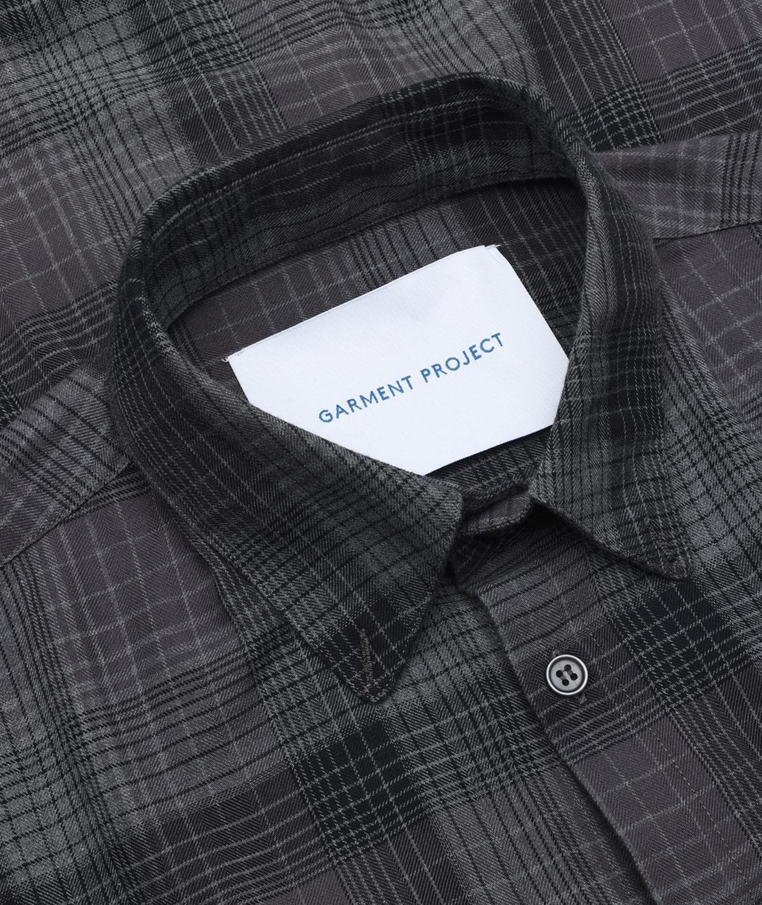 Relaxed LS Shirt - Flannel Charcoal Check