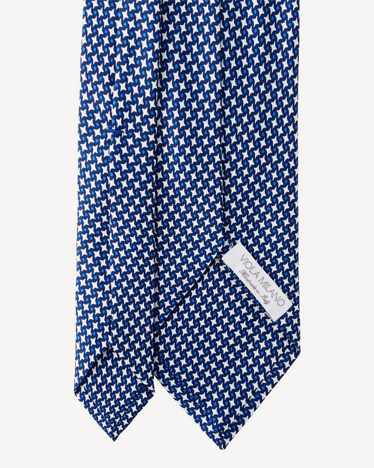 Star Pattern Selftipped Silk Tie