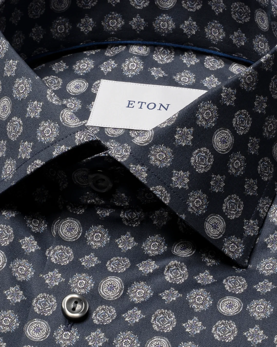 Navy blue Geometric Signature Twill Shirt