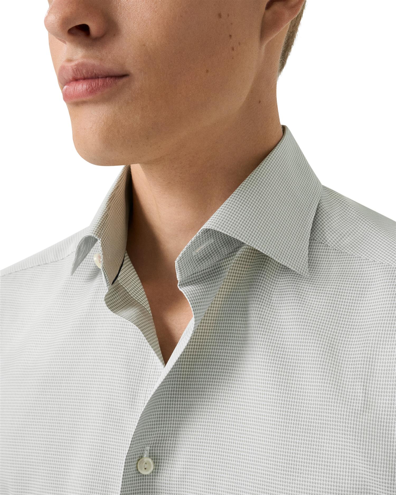 Slim Houndstooth Signature Twill Shirt
