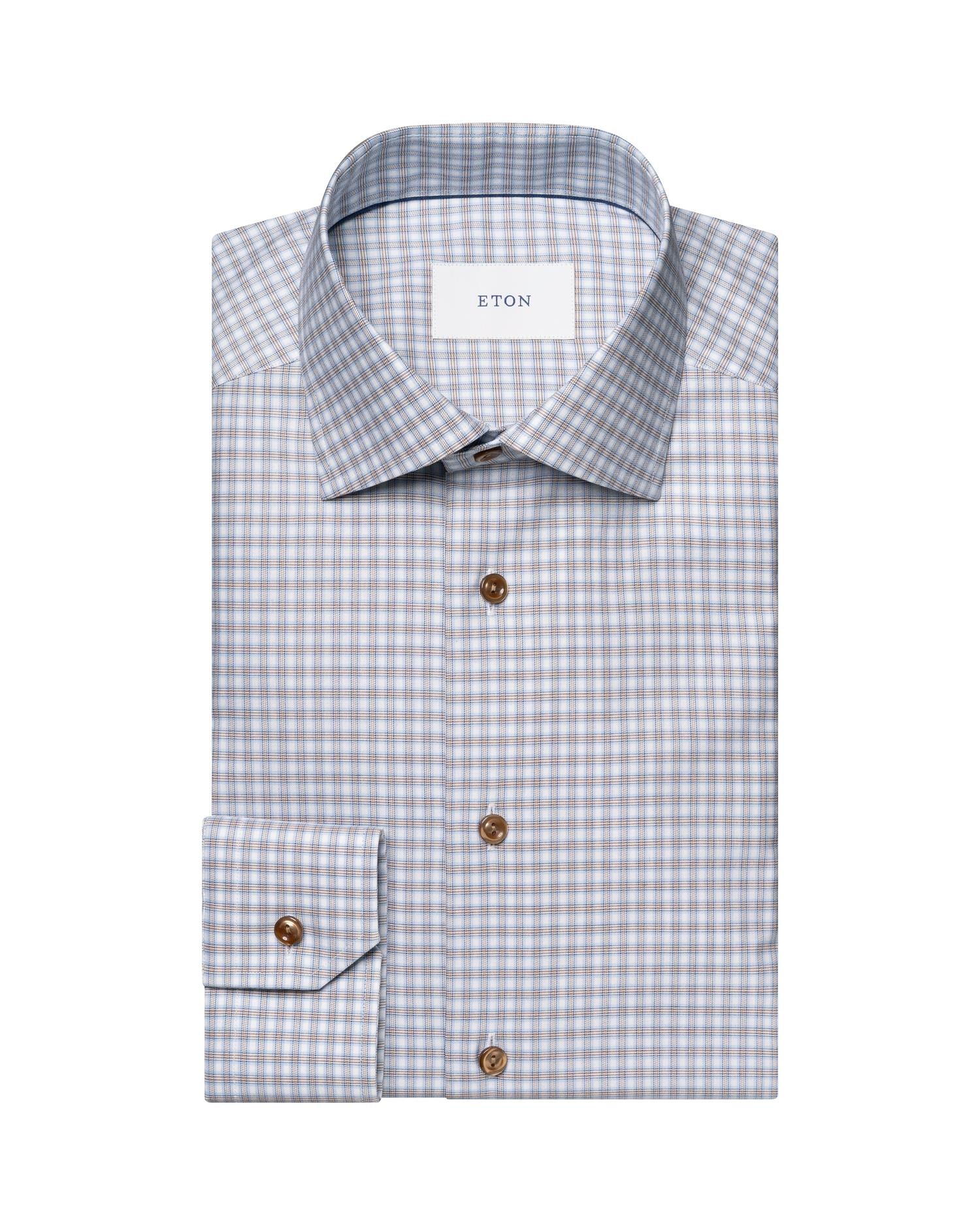 Light blue Check Cotton TENCEL™ Lyocell Shirt
