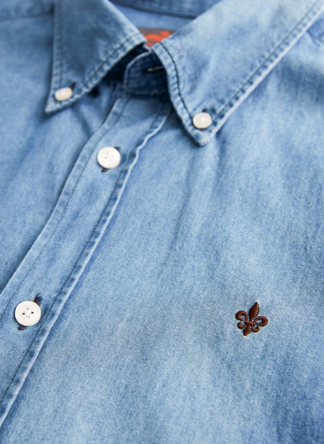 Light Denim Shirt-Slim Fit