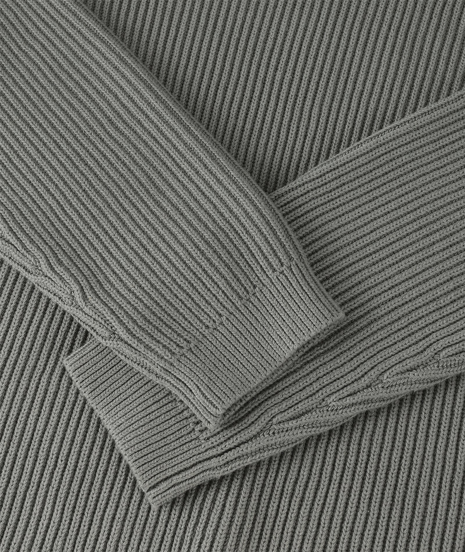 Boxy Cotton Knit - Dusty Green