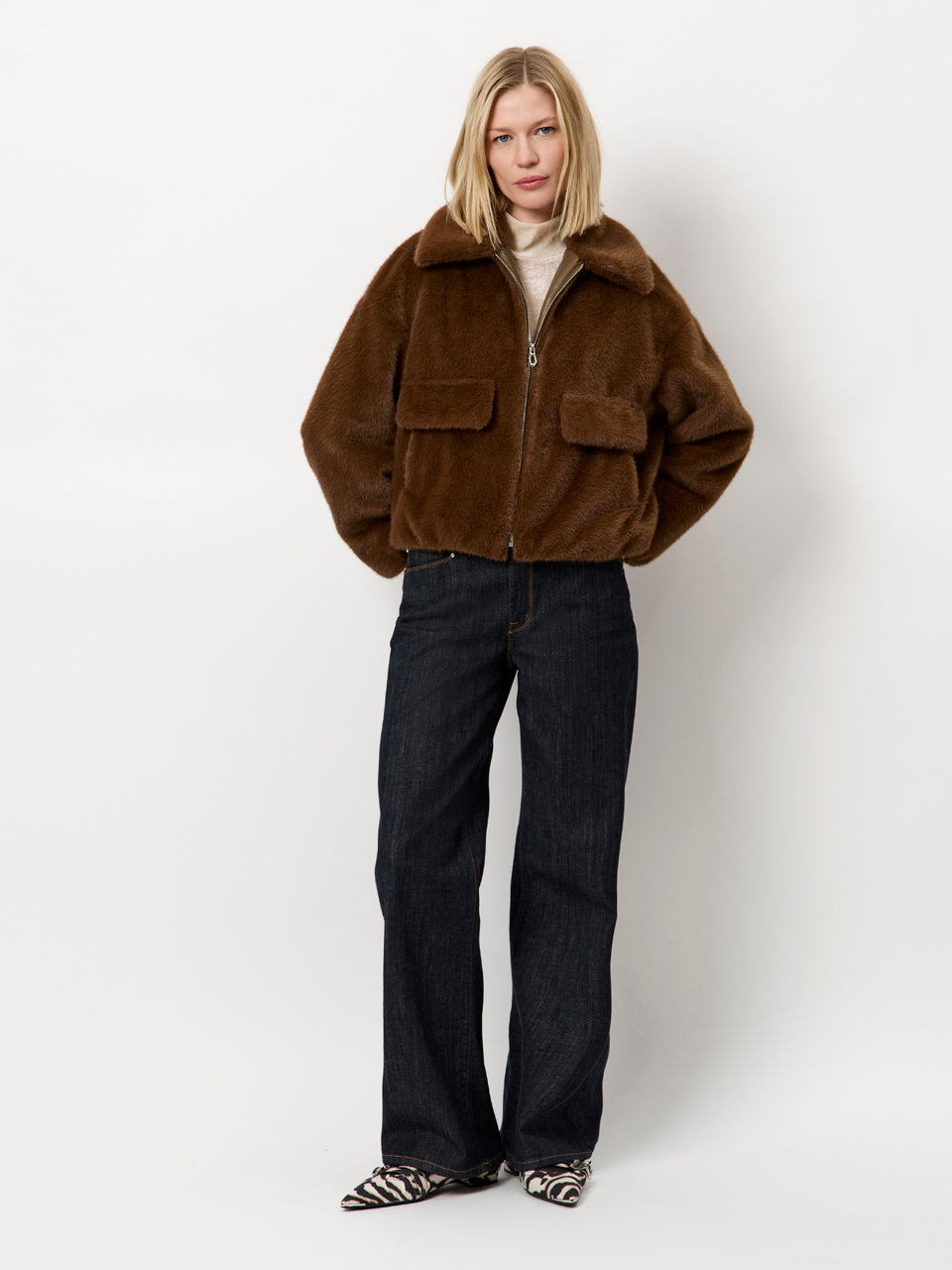 Dante6 Entity faux fur bomber jacket