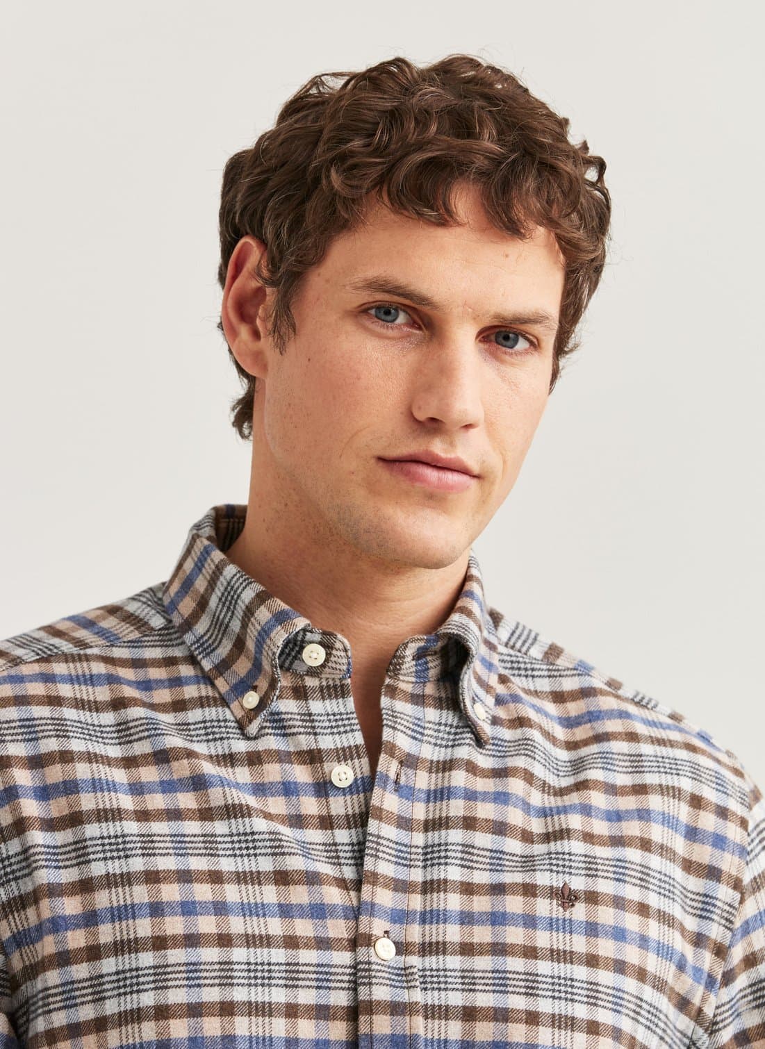 Flannel Check Shirt-Slim Fit