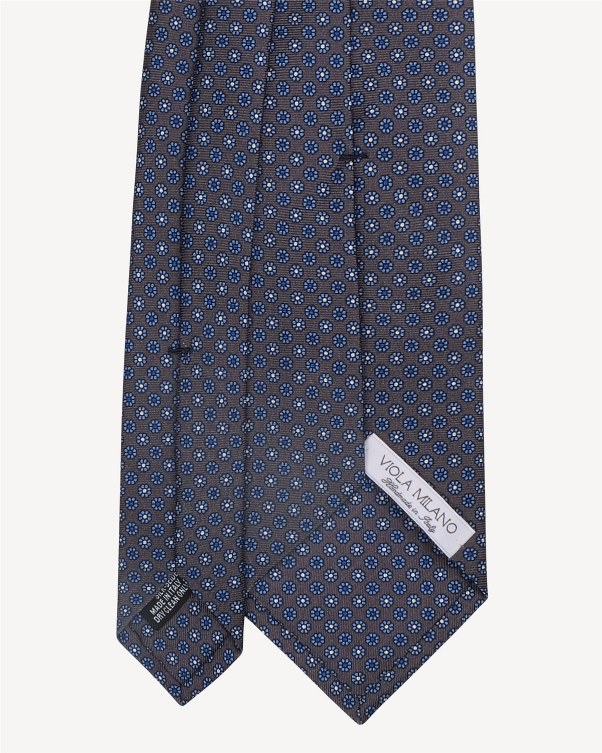 Micro Floral Selftipped Italian Silk Tie