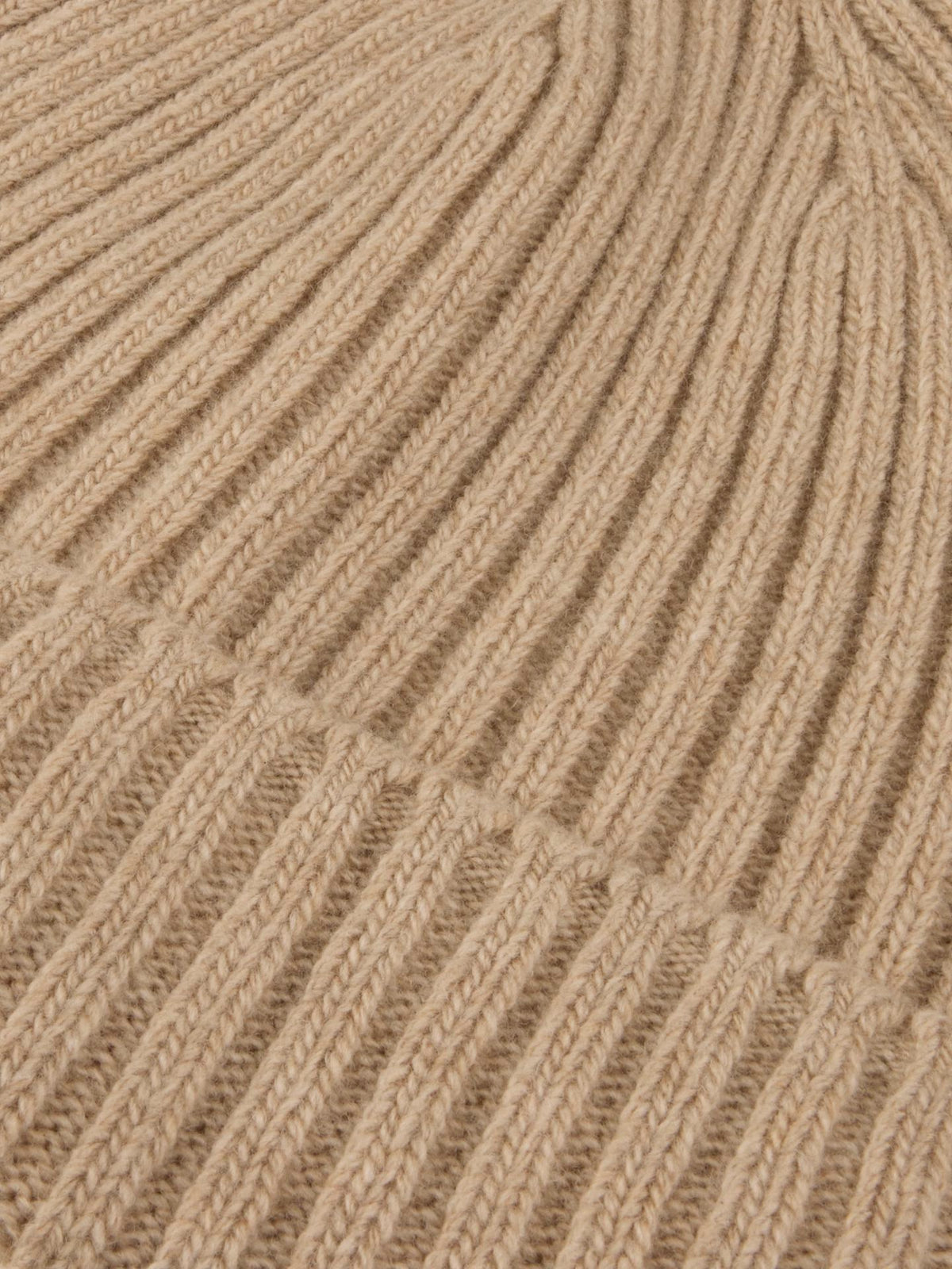 Beige Hatt I Merinoull