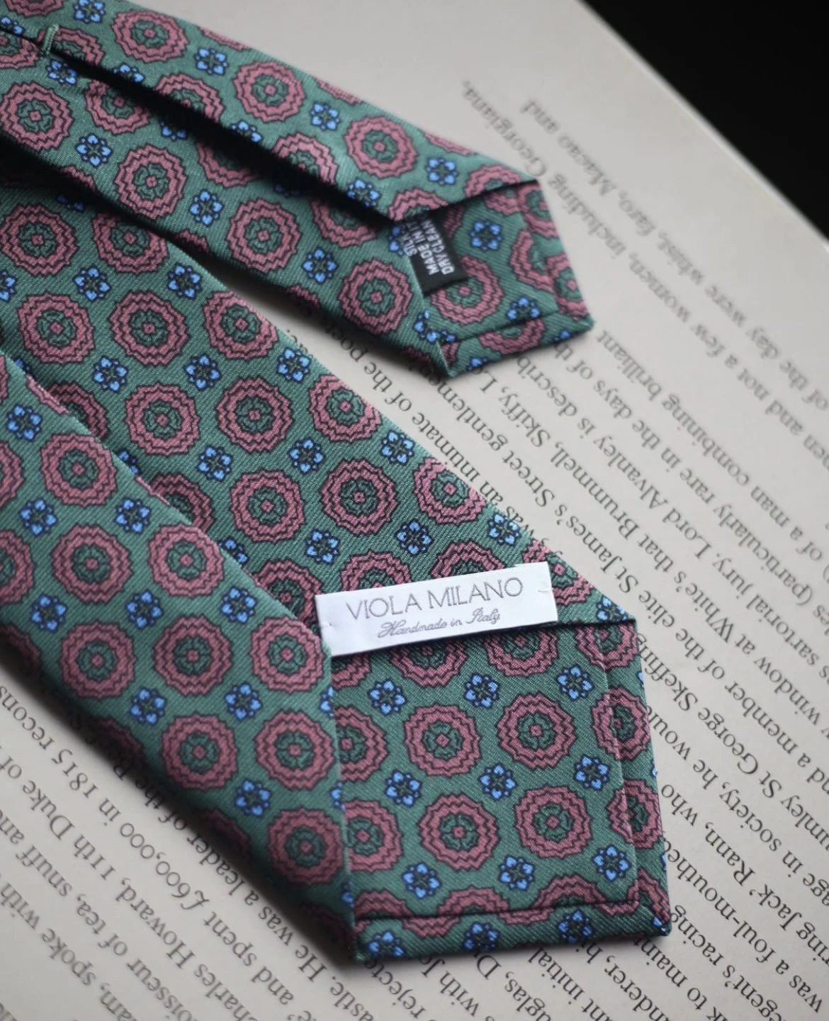 Artisan Floral Selftipped Italian Silk Tie