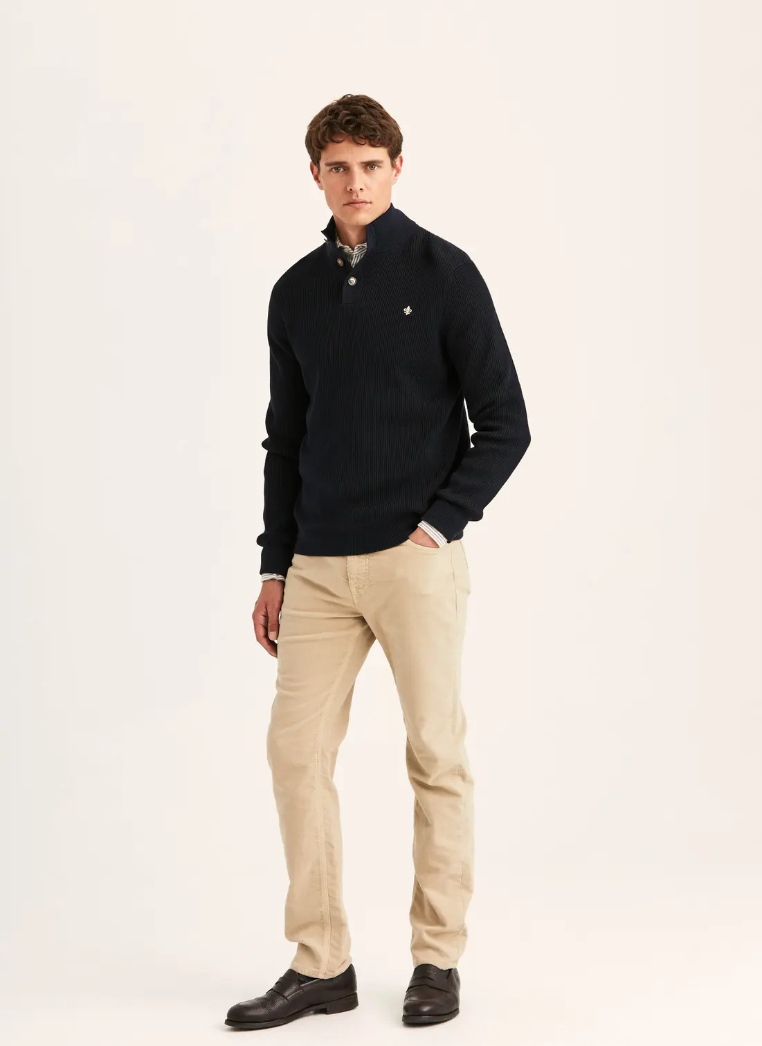 Niall Half Button Sweater