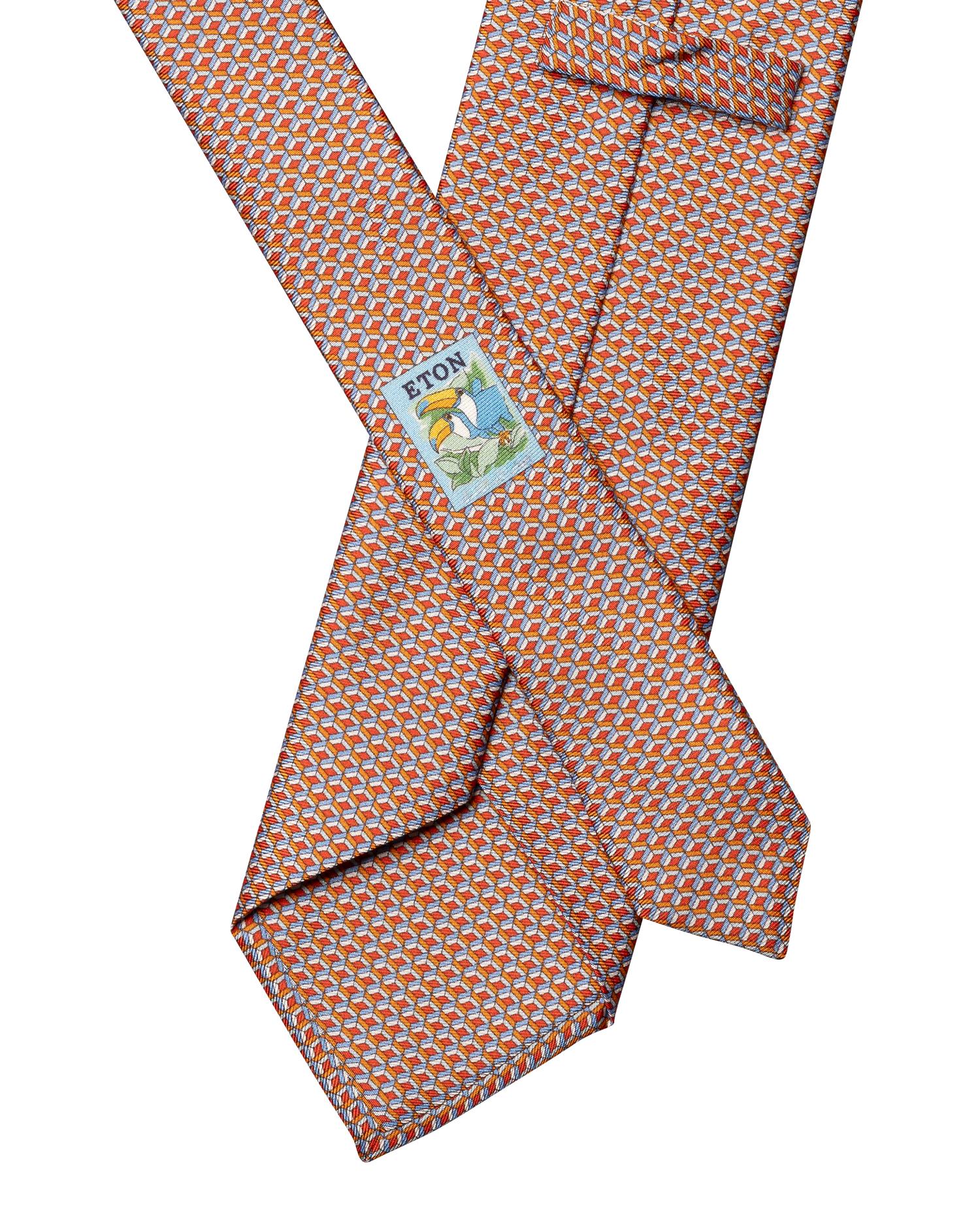 Geometrical Print Silk Tie