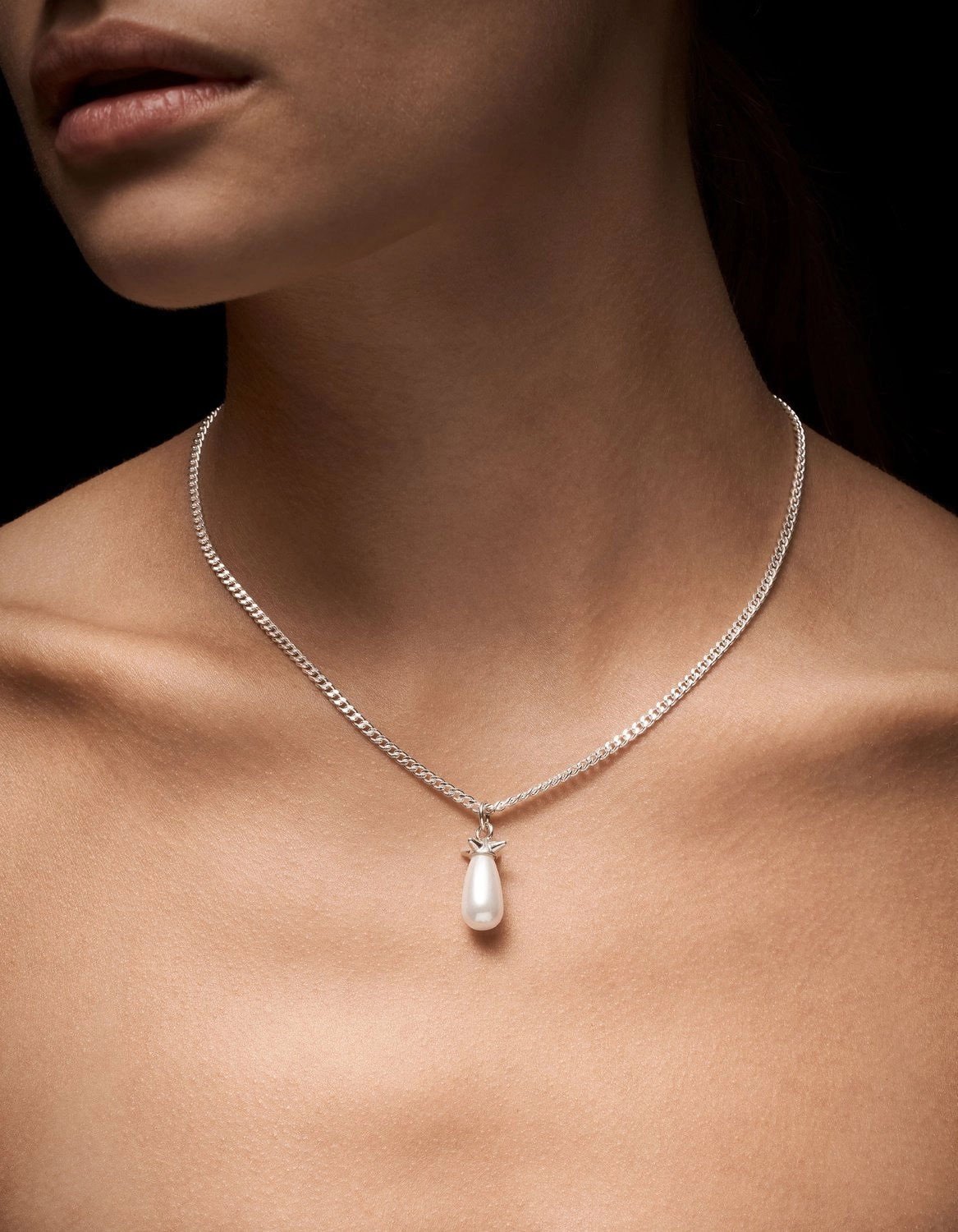 Pearl Tear Necklace